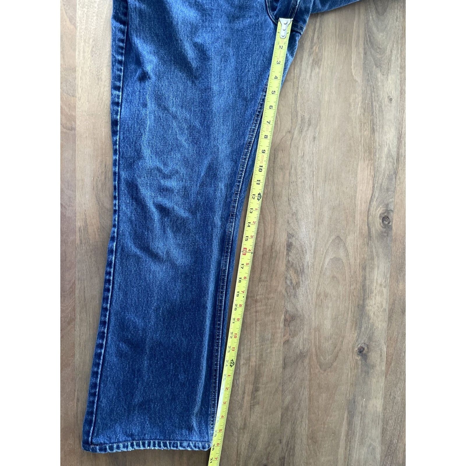 Gap VINTAGE Gap Relaxed Bootcut Jeans Womens 14 Reg 32x30 High Rise Button Fly Blue Denim 5-Pocket Womens Jeans Boys? Wait. Size 36" / US 14 / IT 50 - 7 Thumbnail