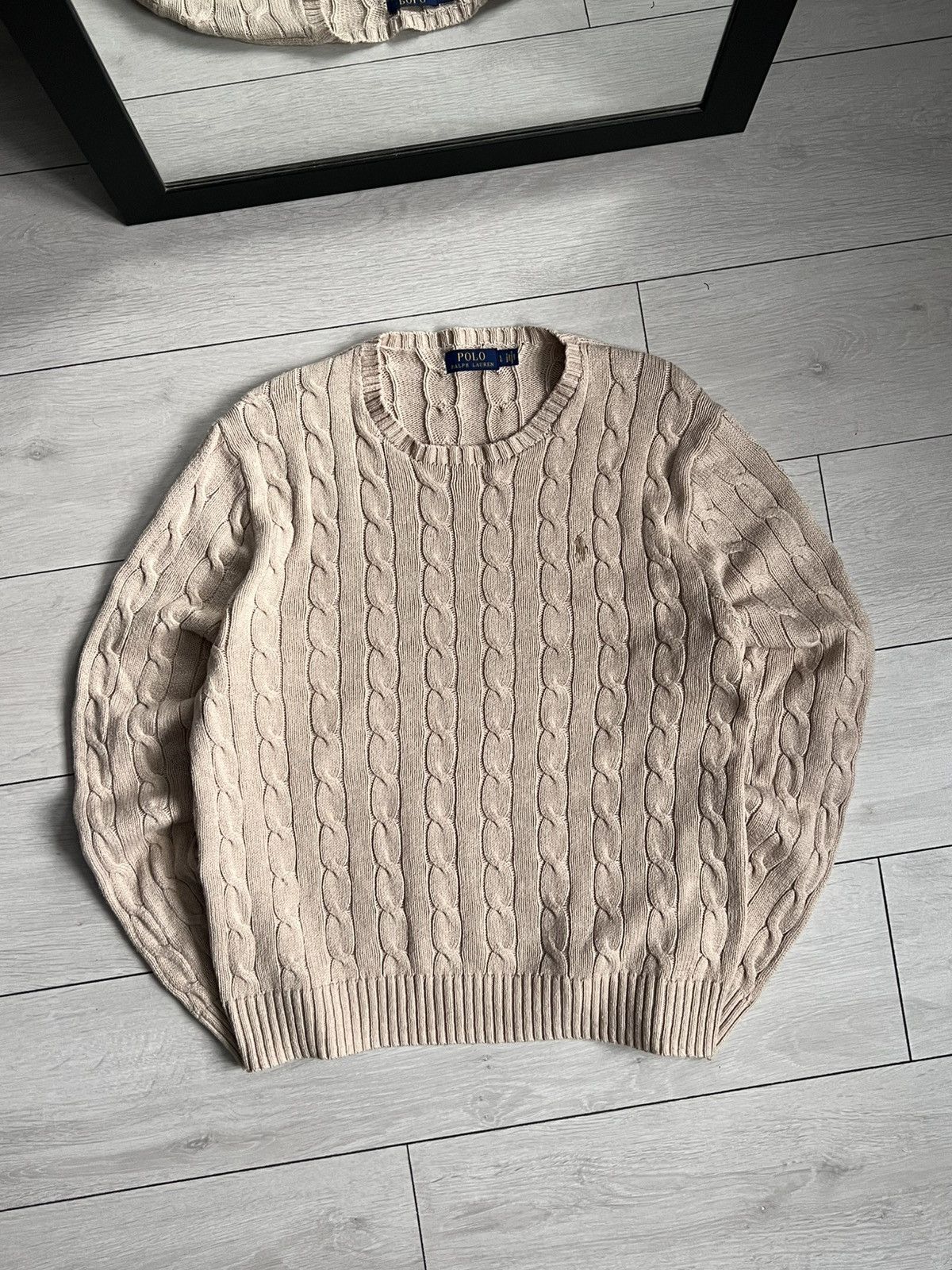 Polo Ralph Lauren Polo Ralph Lauren Cable Knit Sweater Size US L / EU 52-54 / 3 - 1 Thumbnail