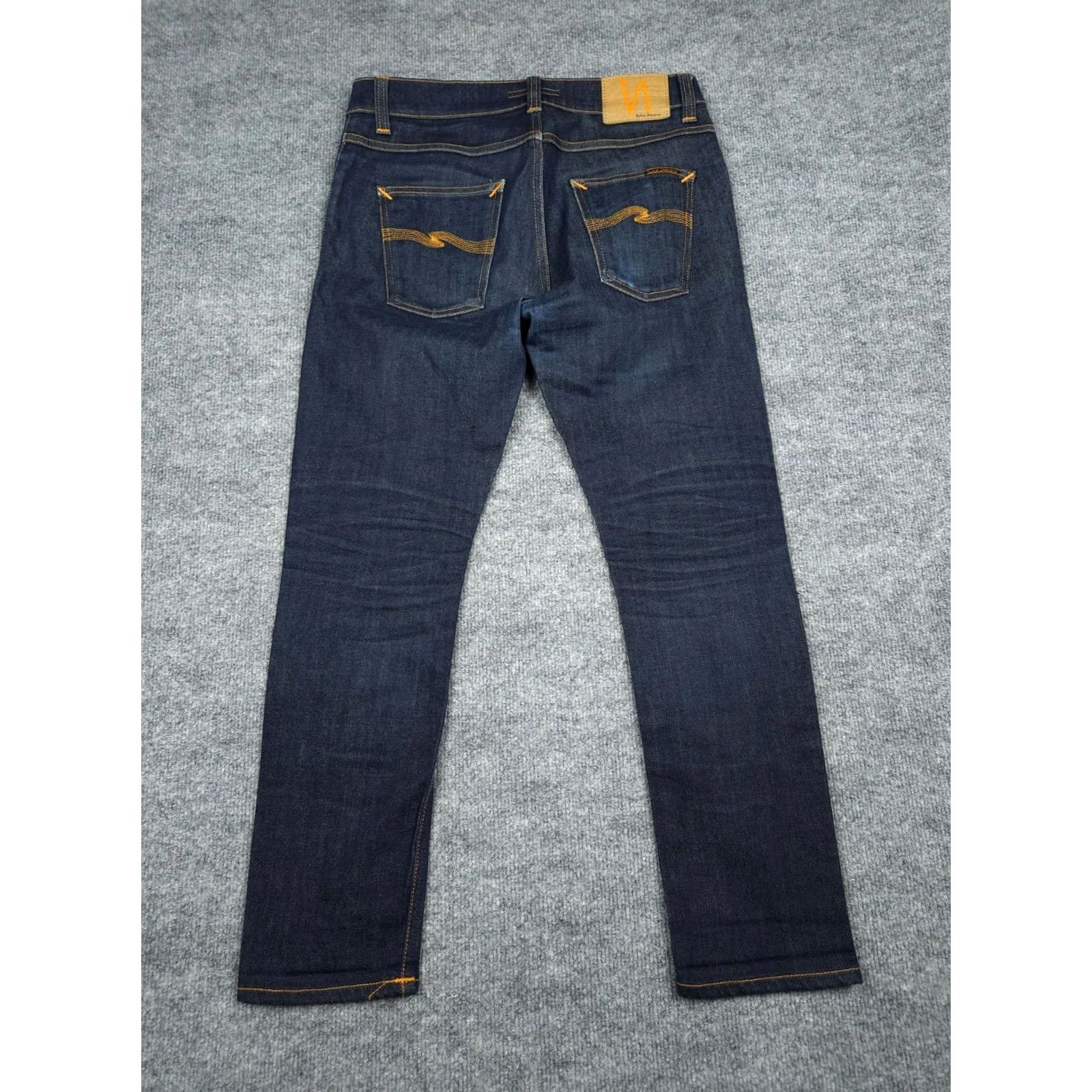 Nudie Jeans Nudie Jeans Lean Dean Slim Skinny Jeans 30 x 28 Dark Wash Stretch Regular Men Blue 29x26 EUC Size US 29 - 2 Thumbnail