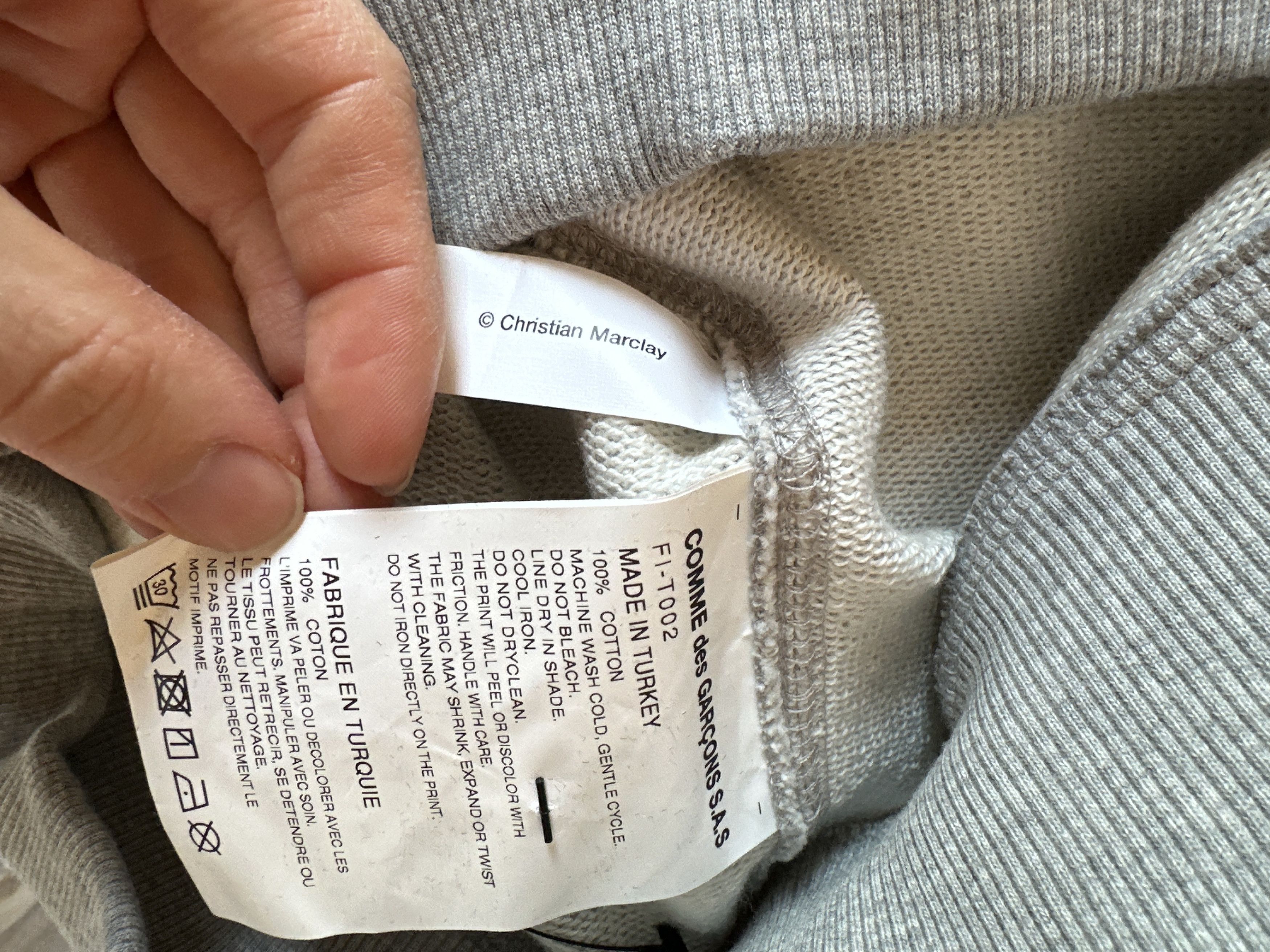 Comme des Garcons Comme des Garcons x Christian Marclay Hoodie Size US M / EU 48-50 / 2 - 4 Thumbnail