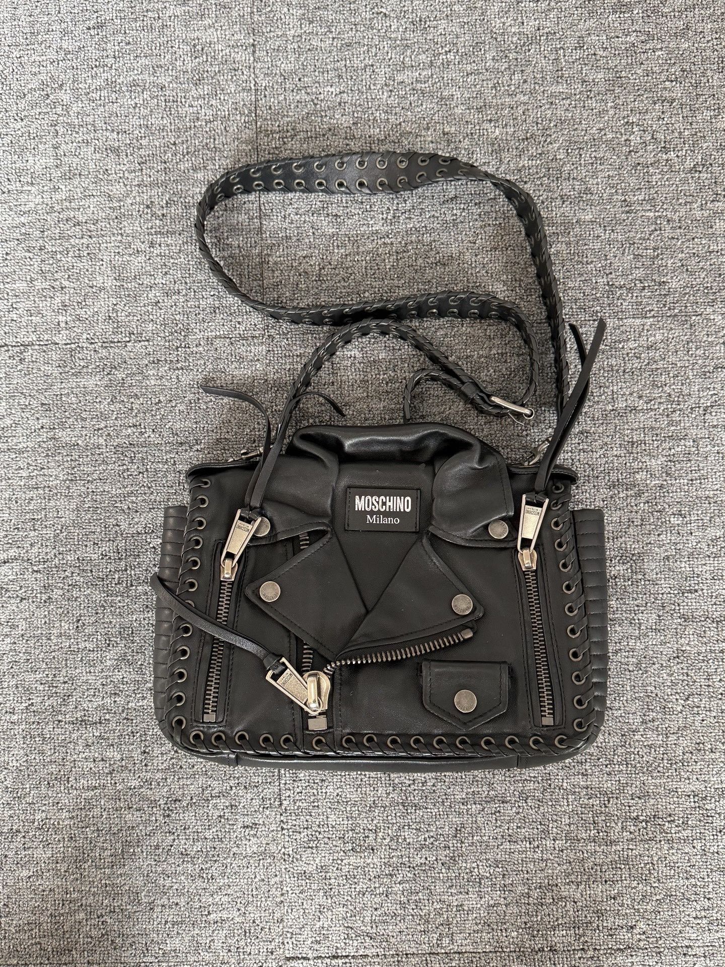 Moschino Moschino Vintage Strappy Motorcycle Bag Size ONE SIZE - 1 Thumbnail