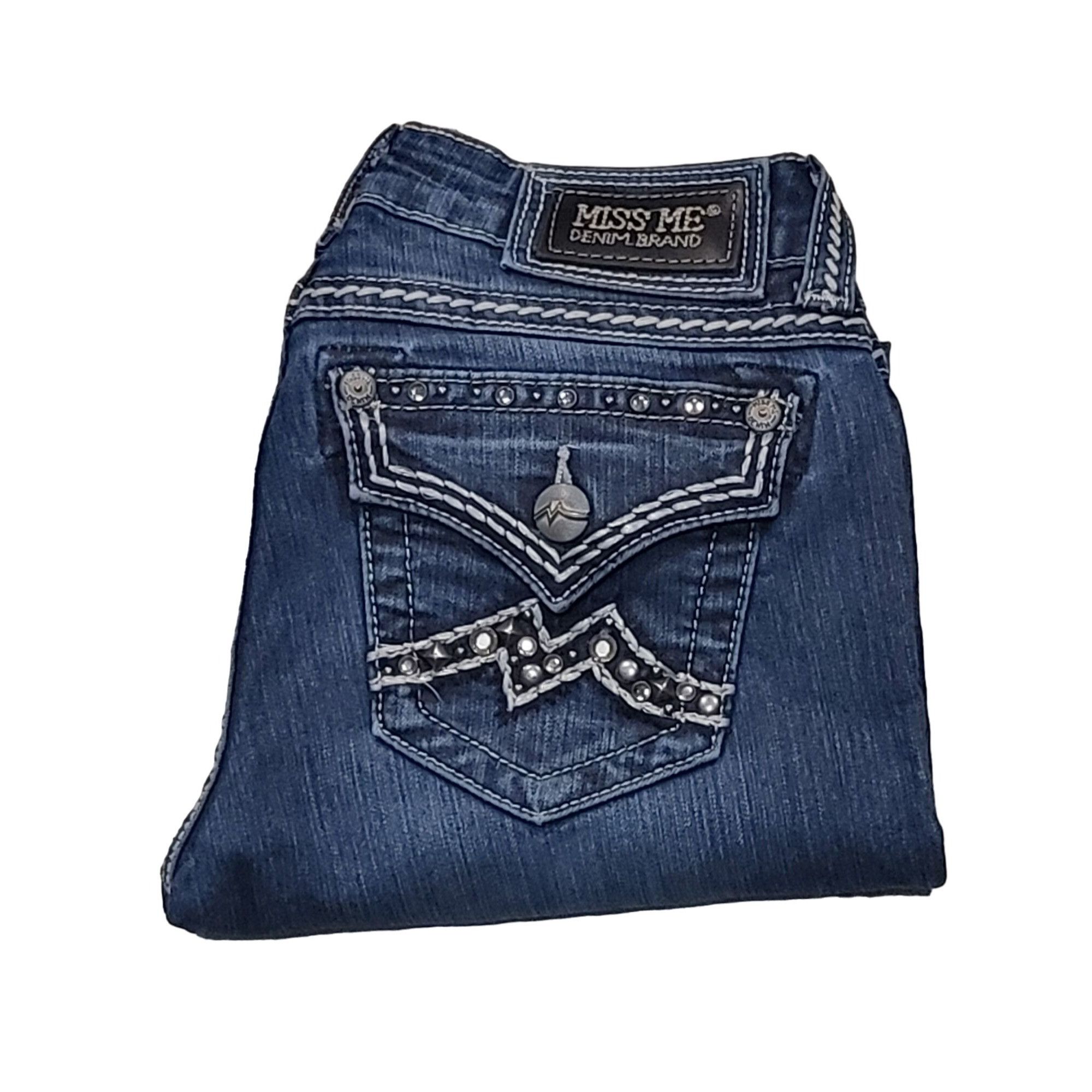 Miss Me Miss Me Easy Capri Jeans Women Sz 26 JE1049EP3 Embroidered B Size 26" / US 2 / IT 38 - 1 Thumbnail