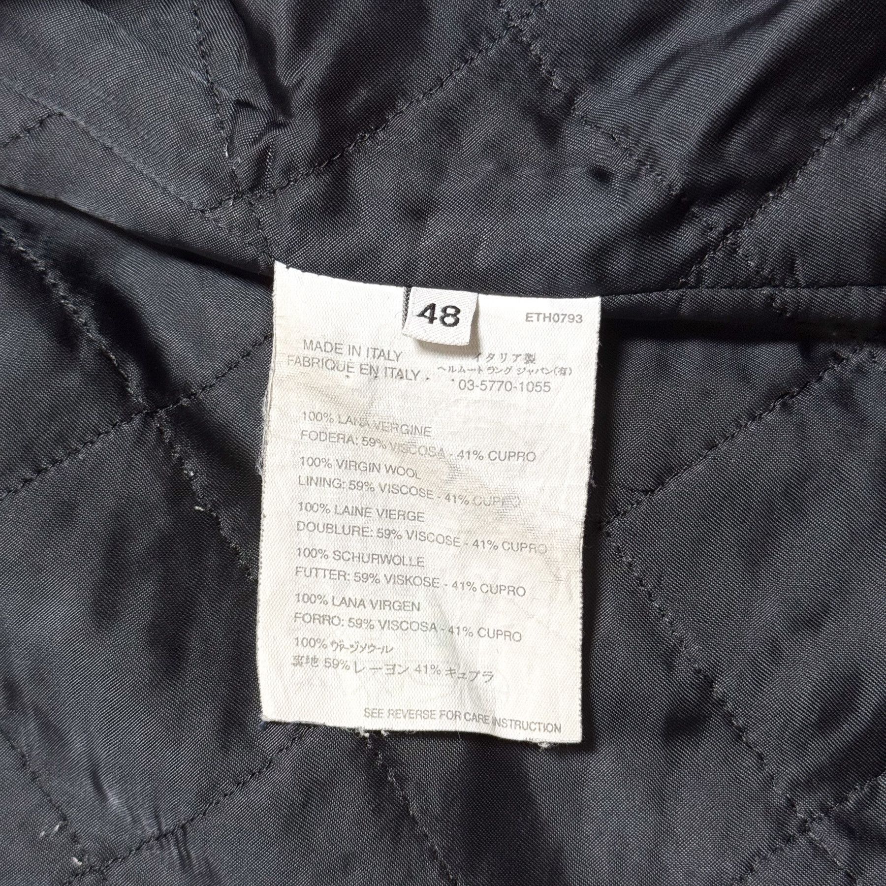 Helmut Lang HELUT LANG PEA COAT 48 BLACK Size US M / EU 48-50 / 2 - 4 Thumbnail