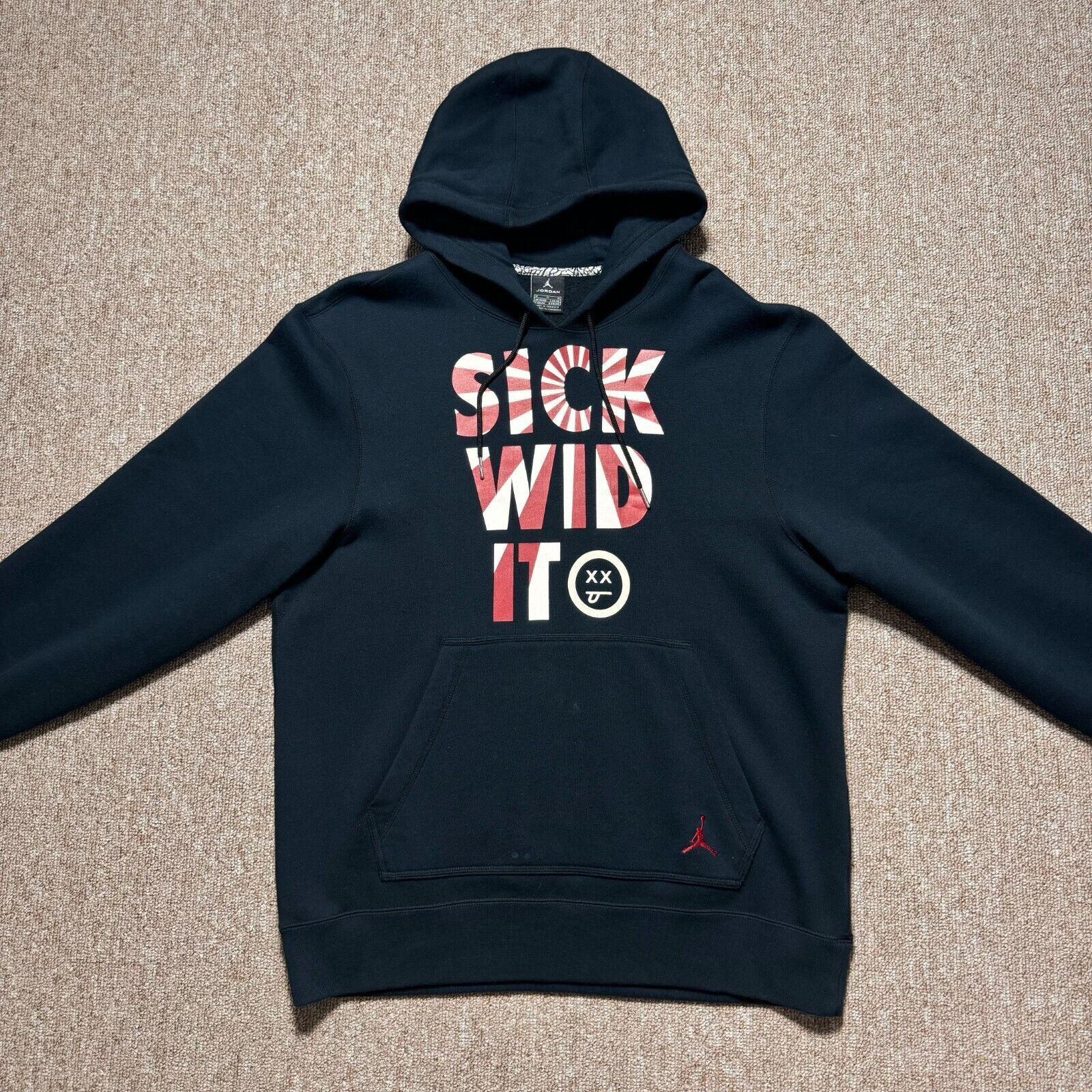 Jordan Brand Air Jordan Sick Wid it Flu Game 12 Pullover Hoodie Size US M / EU 48-50 / 2 - 3 Thumbnail