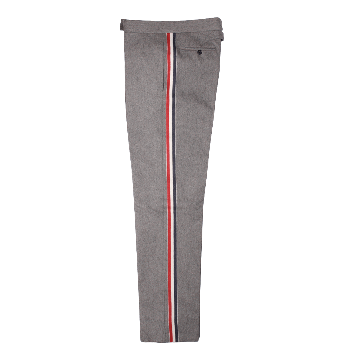 Thom Browne Grey Engineered RWB Stripe Wool Cashmere Suit Size 36R - 9 Thumbnail