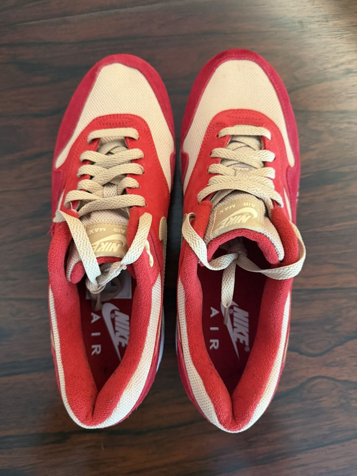 Nike NIKE AIR MAX 1 PREMIUM RETRO -Red Mushroom & Vanilla US 10.5 Size US 10.5 / EU 43-44 - 9 Thumbnail
