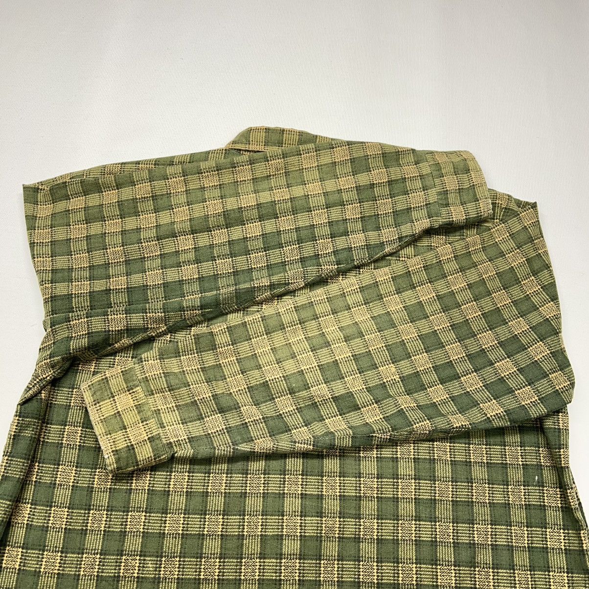 Haband × Vintage VTG Haband Flannel Shirt Green Plaid Button Up Pearl Snap Size US L / EU 52-54 / 3 - 15 Thumbnail