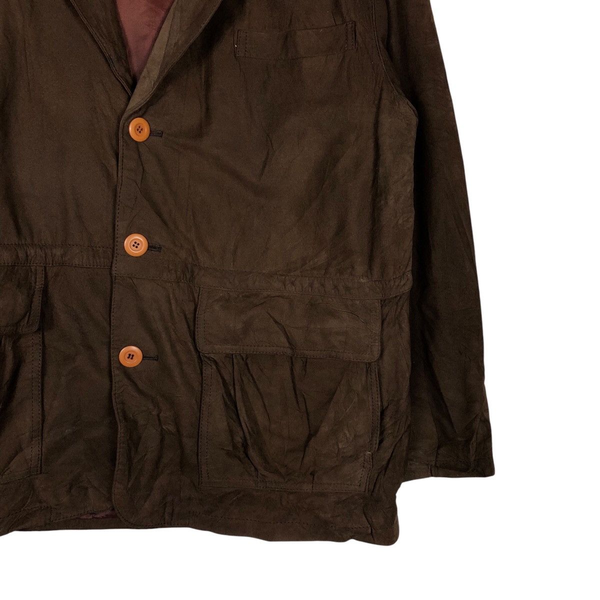 Japanese Brand 📌Vtg Genuine Leather Jacket Sette Arcobaleno Issey Miyake Size US M / EU 48-50 / 2 - 6 Thumbnail