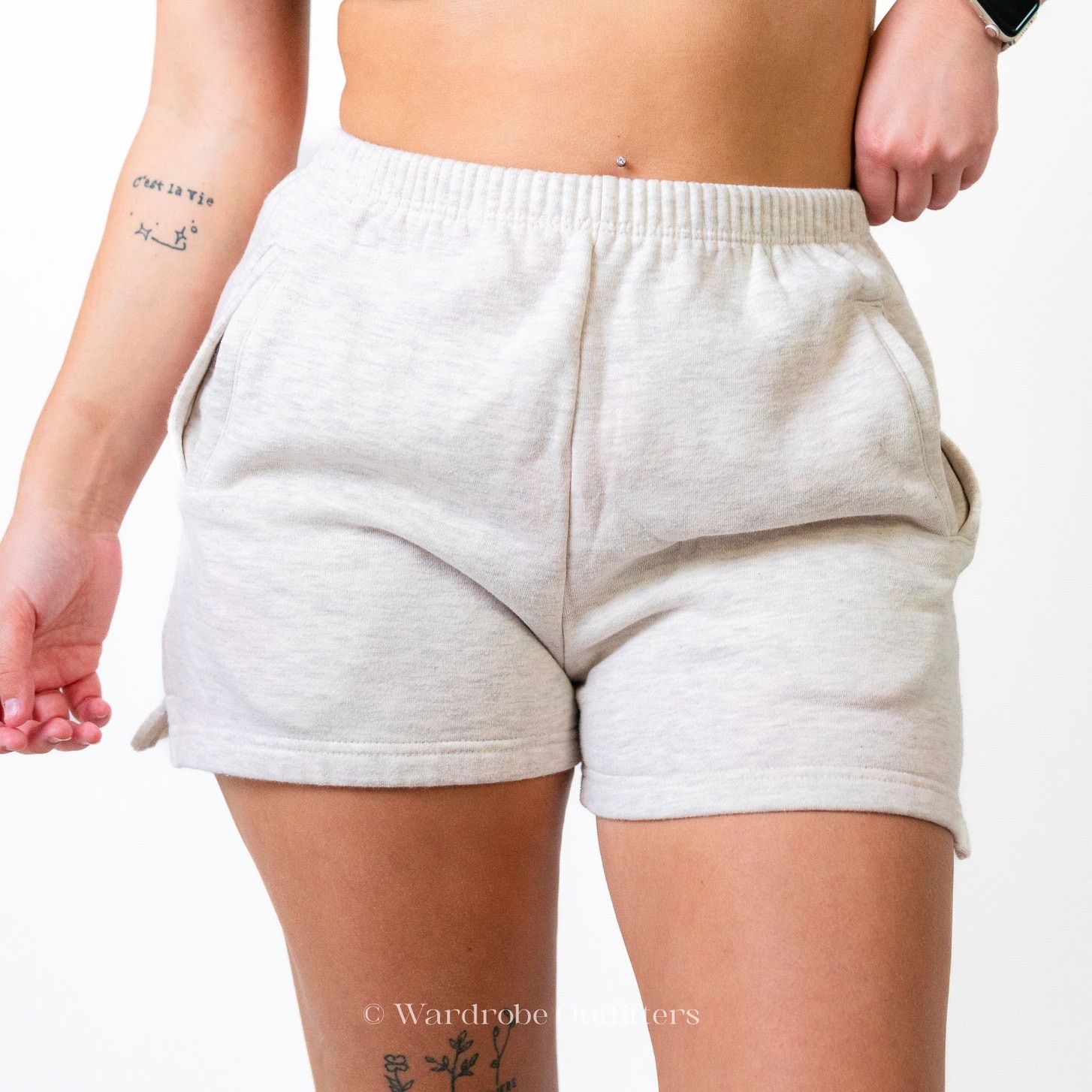 Vintage Vintage 90s THICK Sweat Shorts Size 28" / US 6 / IT 42 - 2 Thumbnail