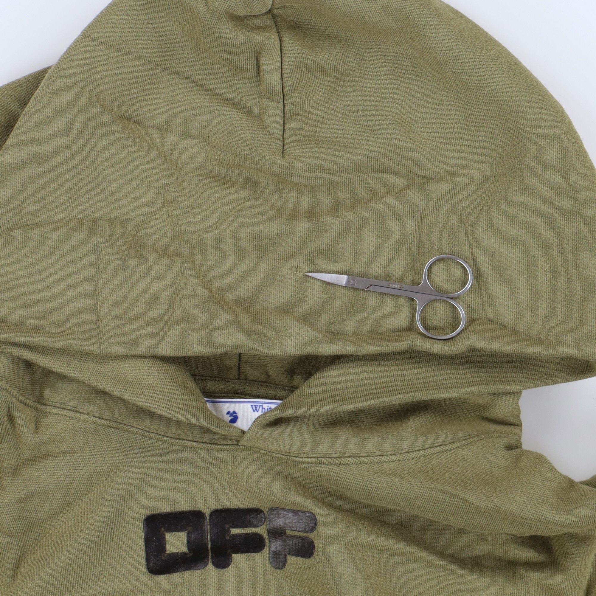 Off-White Green Rubber Arrow Font Logo Oversized Hoodie Size US L / EU 52-54 / 3 - 5 Thumbnail