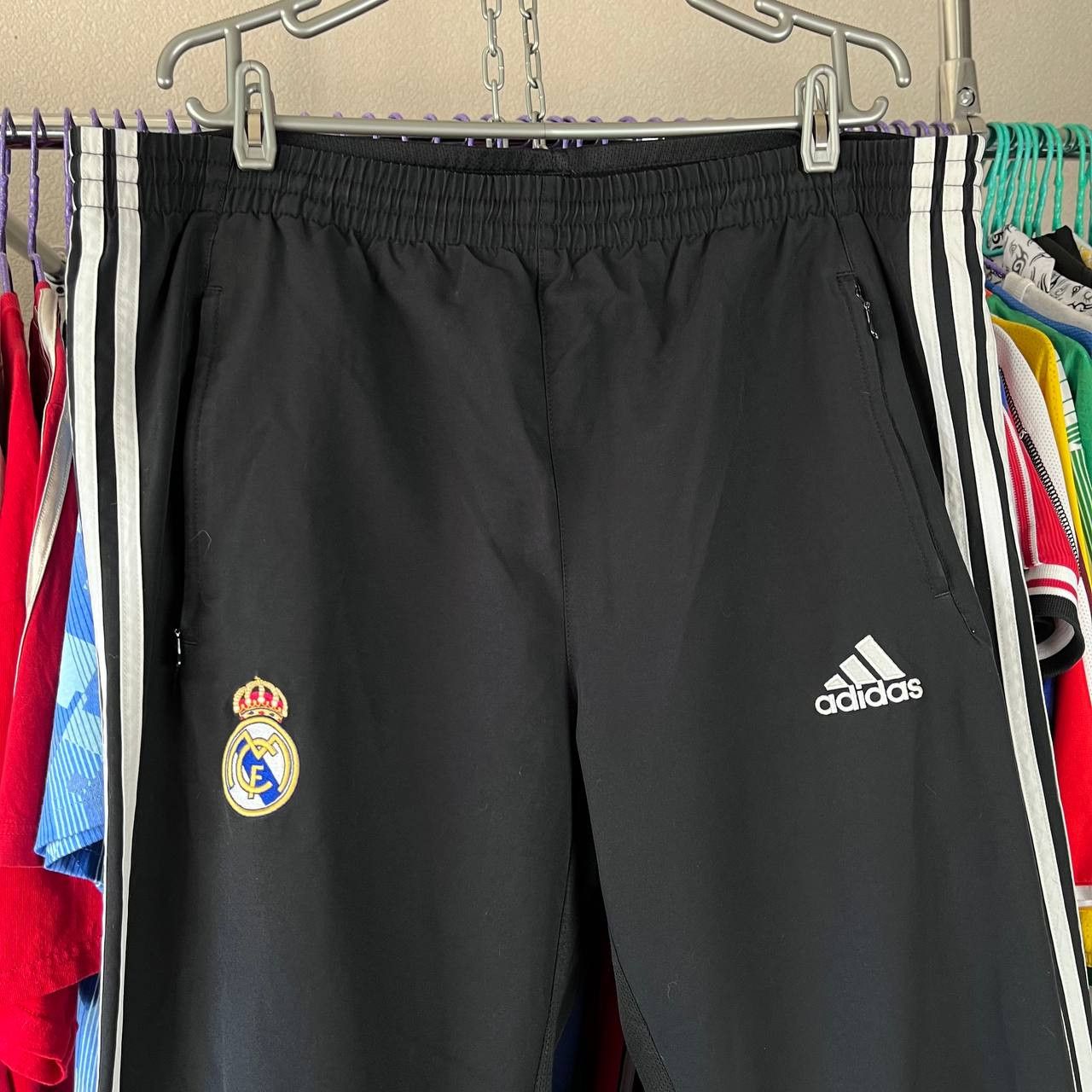Adidas Adidas Real Madrid Nylon Football Soccer Track Pants Size US 38 / EU 54 - 4 Thumbnail