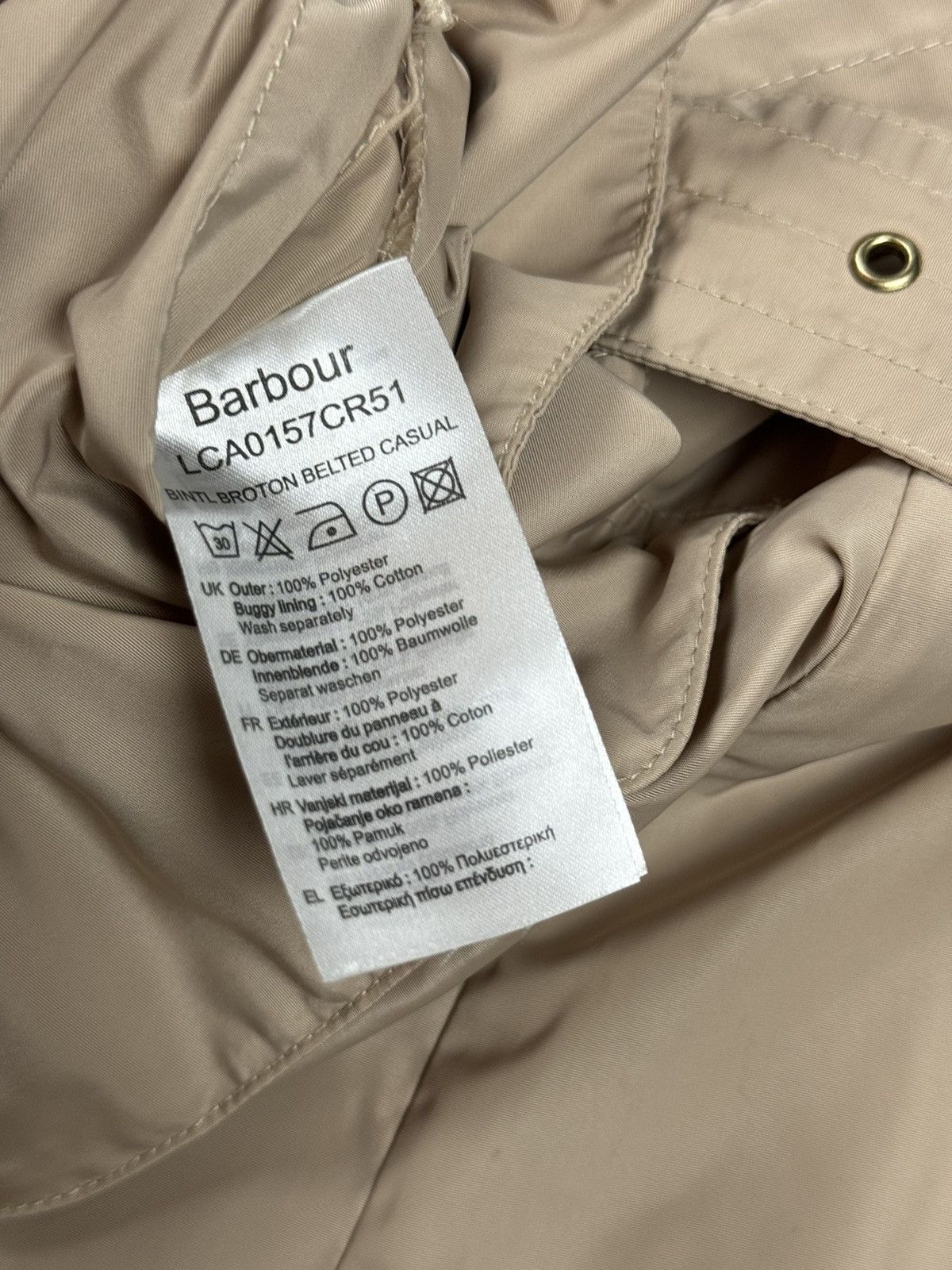 Barbour Trench coat Barbour International original streetwear item Size L / US 10 / IT 46 - 6 Thumbnail