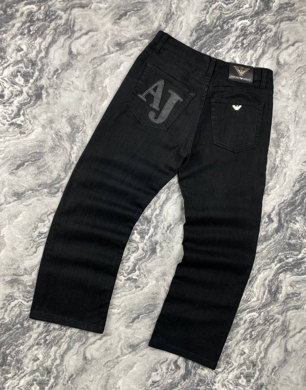 Armani Vintage Armani Jeans Denim Jeans Big Logo Men Size 32 Black Size US 32 / EU 48 - 1 Thumbnail