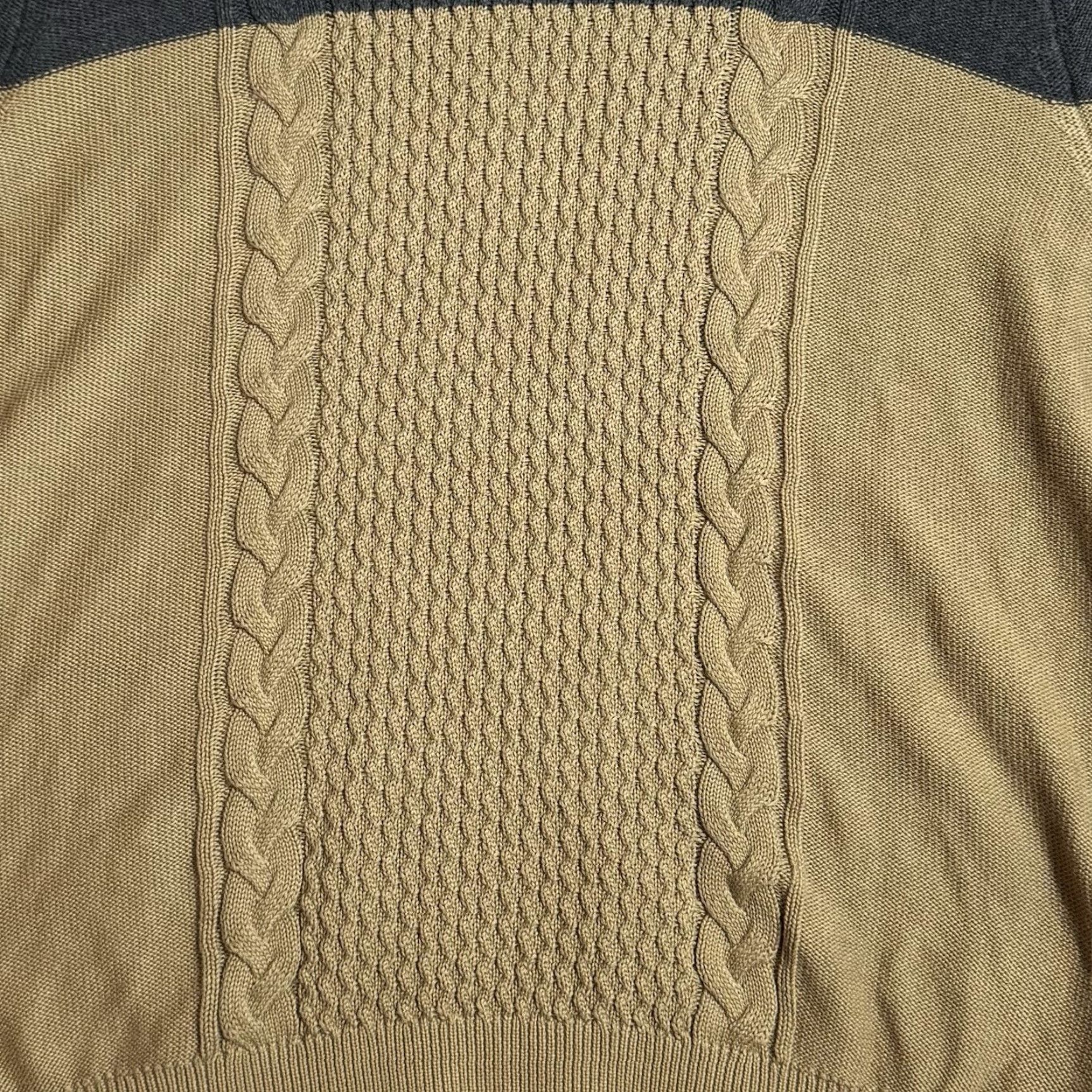 Nautica Nautica Sweater Mens XL Cable-Knit Preppy Nautical Winter Pullover Crew Neck Multicolor All Seasons Breathable Warm Casual Golf Hiking Walking Size US XL / EU 56 / 4 - 4 Thumbnail
