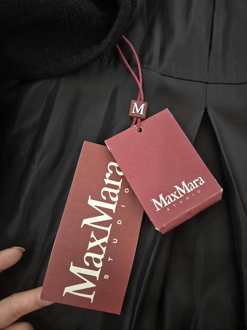 Max Mara Max Mara Long coat with suit collar and belt Size S / US 4 / IT 40 - 3 Thumbnail