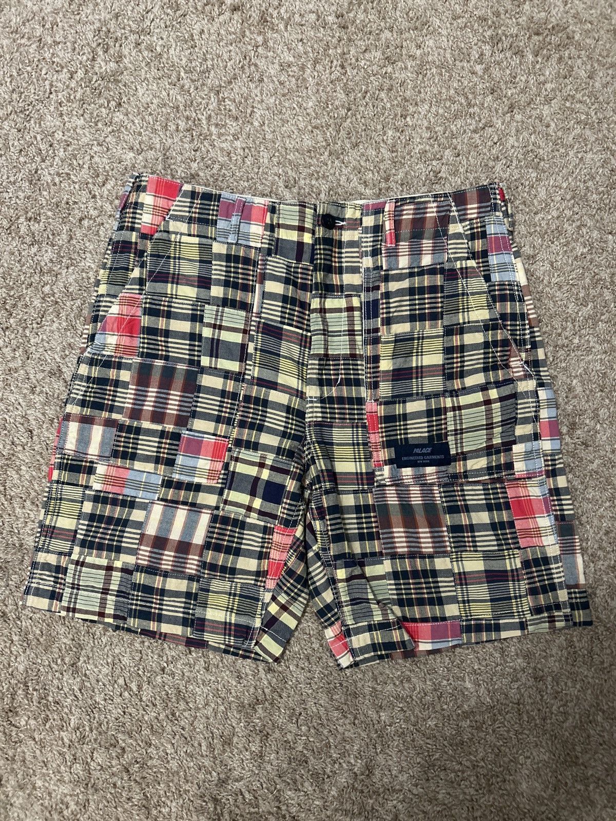 Engineered Garments × Palace Palace Engineered Garments Patch Work Madras Shorts Size M Size US 32 / EU 48 - 2 Thumbnail