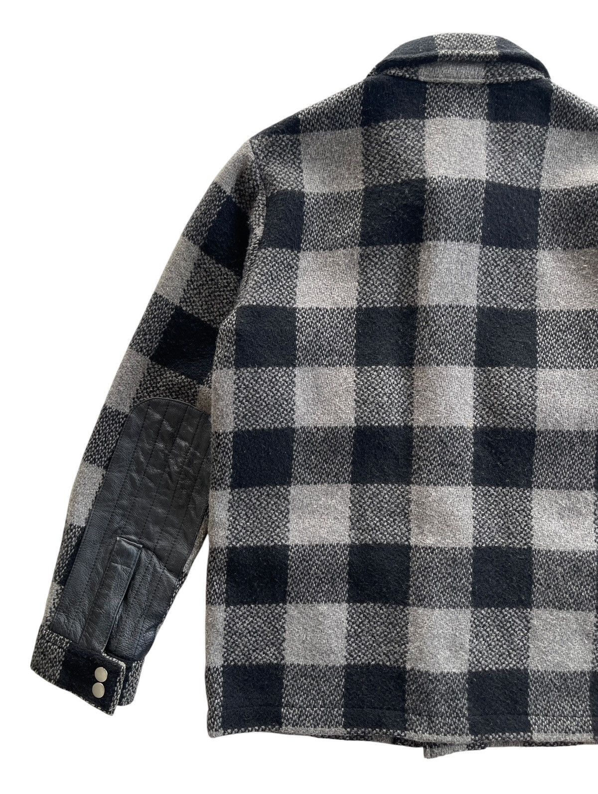 Japanese Brand Rotar Wool Blend Buffalo Plaid Jacket Size US M / EU 48-50 / 2 - 12 Thumbnail