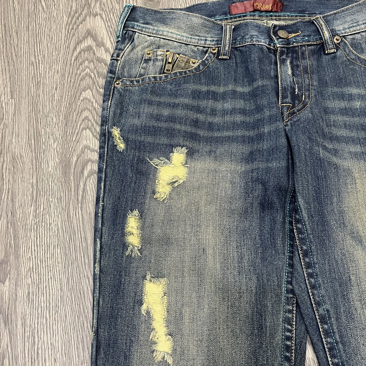 14th Addiction Riot - Thrashed Fading Denim ifsix Lgb Style shibuya tokyo Size US 30 / EU 46 - 12 Thumbnail