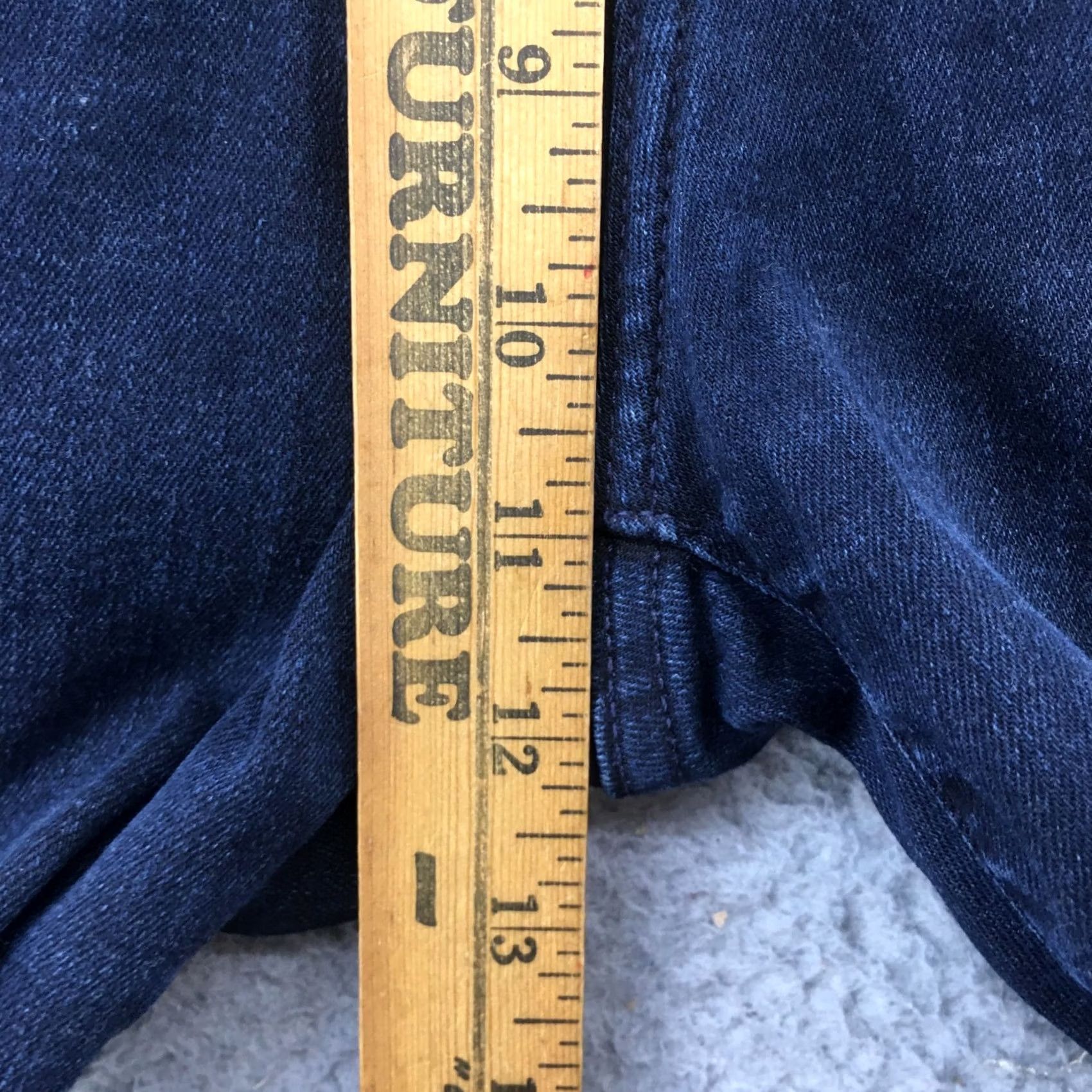 Banana Republic Banana Republic Jeans Womens 32 Regular Skinny Blue Denim Shirt No? Size 24" / US 00 / IT 34 - 7 Thumbnail