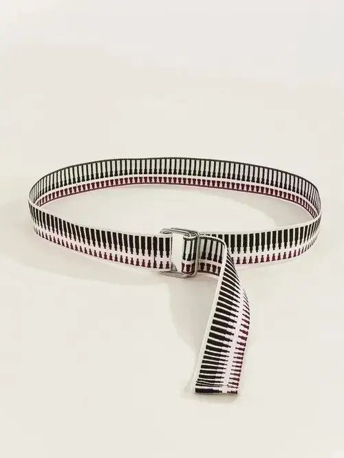 Japanese Brand Striped Tape Belt Size ONE SIZE - 2 Thumbnail