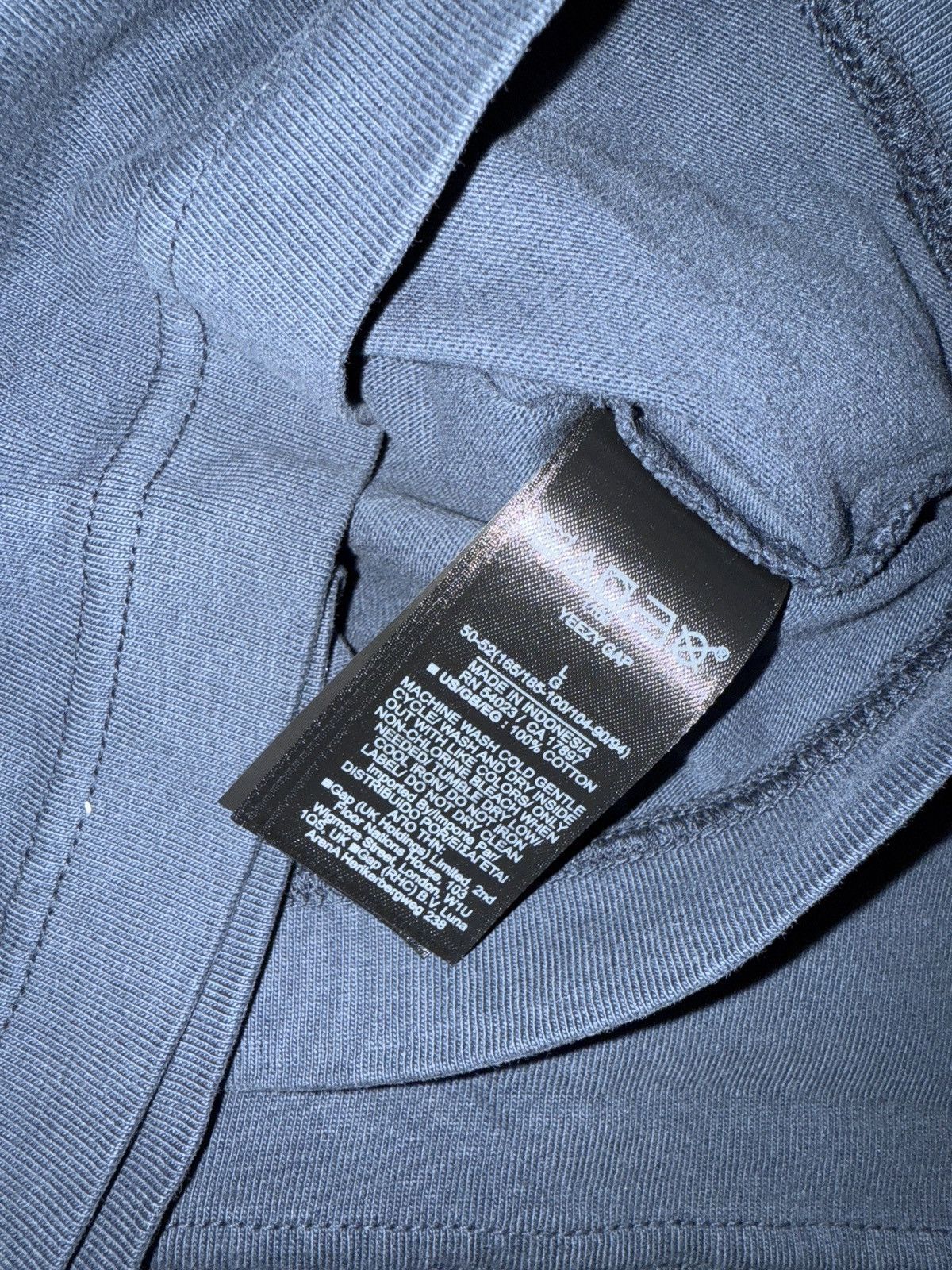 Gap × Yeezy Yeezy Gap Dark Blue Long Sleeve Tee Size US L / EU 52-54 / 3 - 7 Thumbnail
