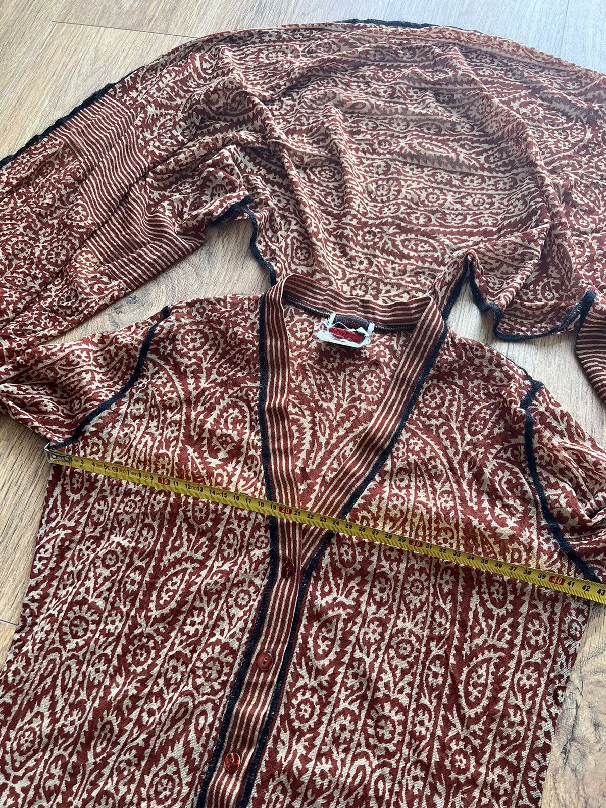 Jean Paul Gaultier Jean Paul Gaultier Vintage 2000 Mesh Cardigan Attached Scarf Size M / US 6-8 / IT 42-44 - 7 Thumbnail