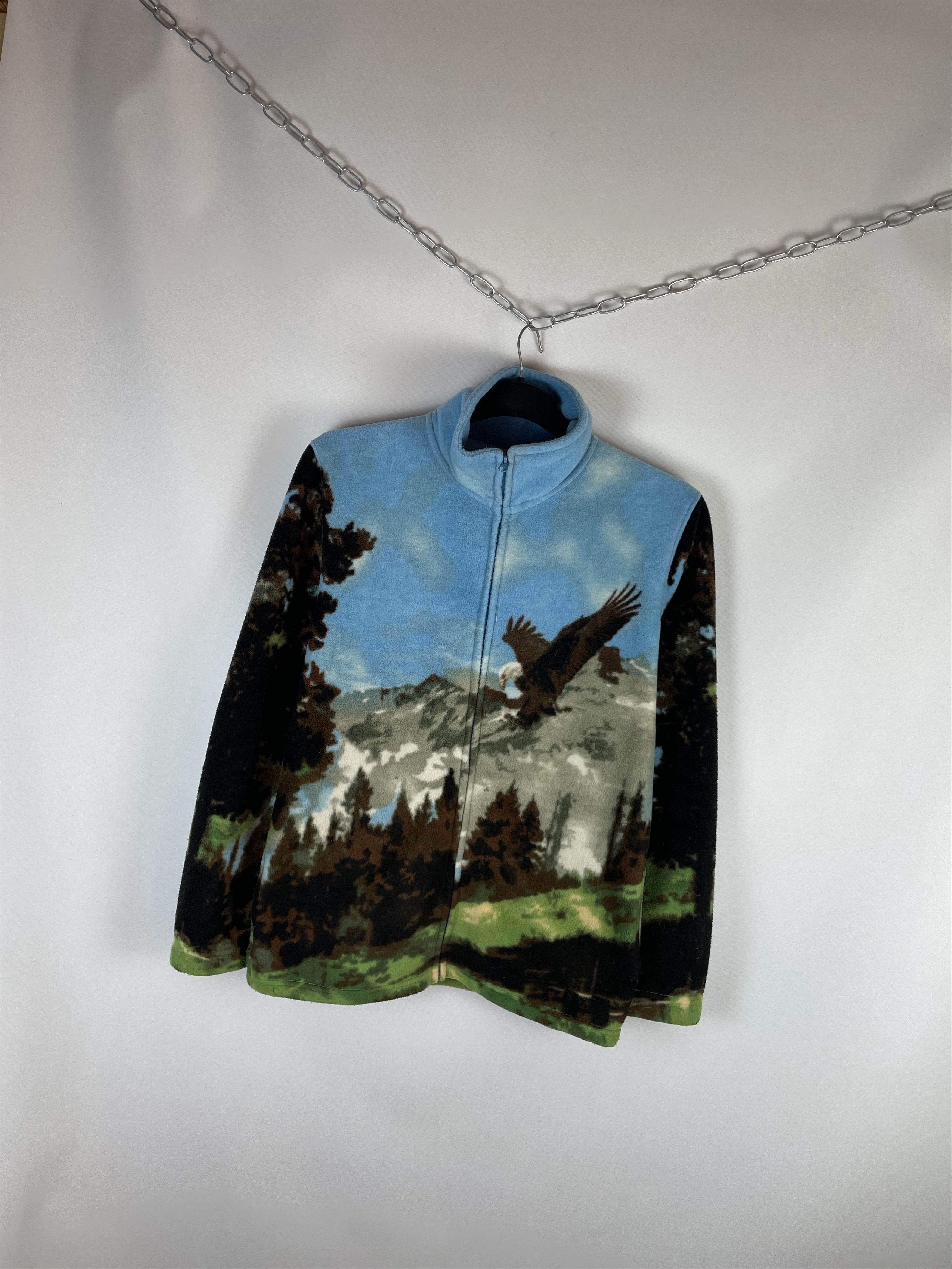 Other Vintage EAGLE Fleece Jacket Size US M / EU 48-50 / 2 - 2 Thumbnail
