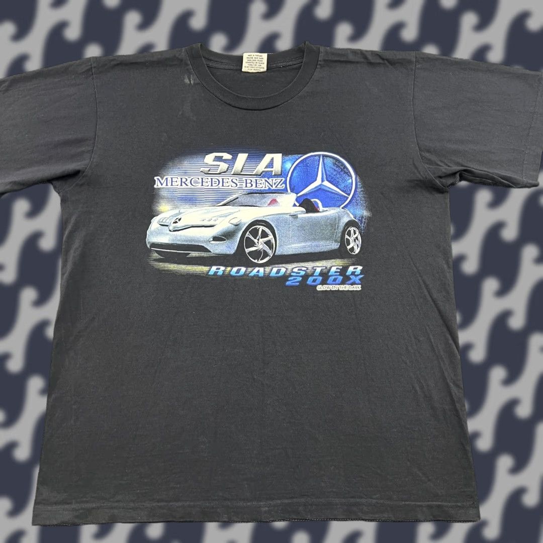 Mercedes-Benz VINTAGE Mercedes-Benz Vision SLA Concept Car Shirt L Mens Black Short Sleeve Cup? Size US L / EU 52-54 / 3 - 1 Thumbnail