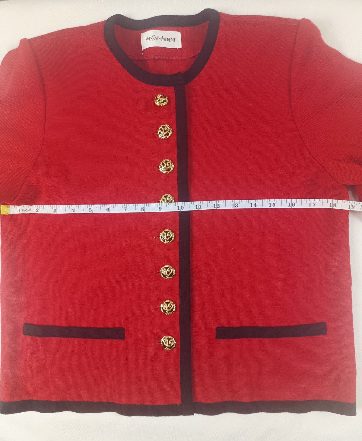 Designer × Vintage × Yves Saint Laurent Cardigan Yves Saint Laurent Size M / US 6-8 / IT 42-44 - 8 Thumbnail