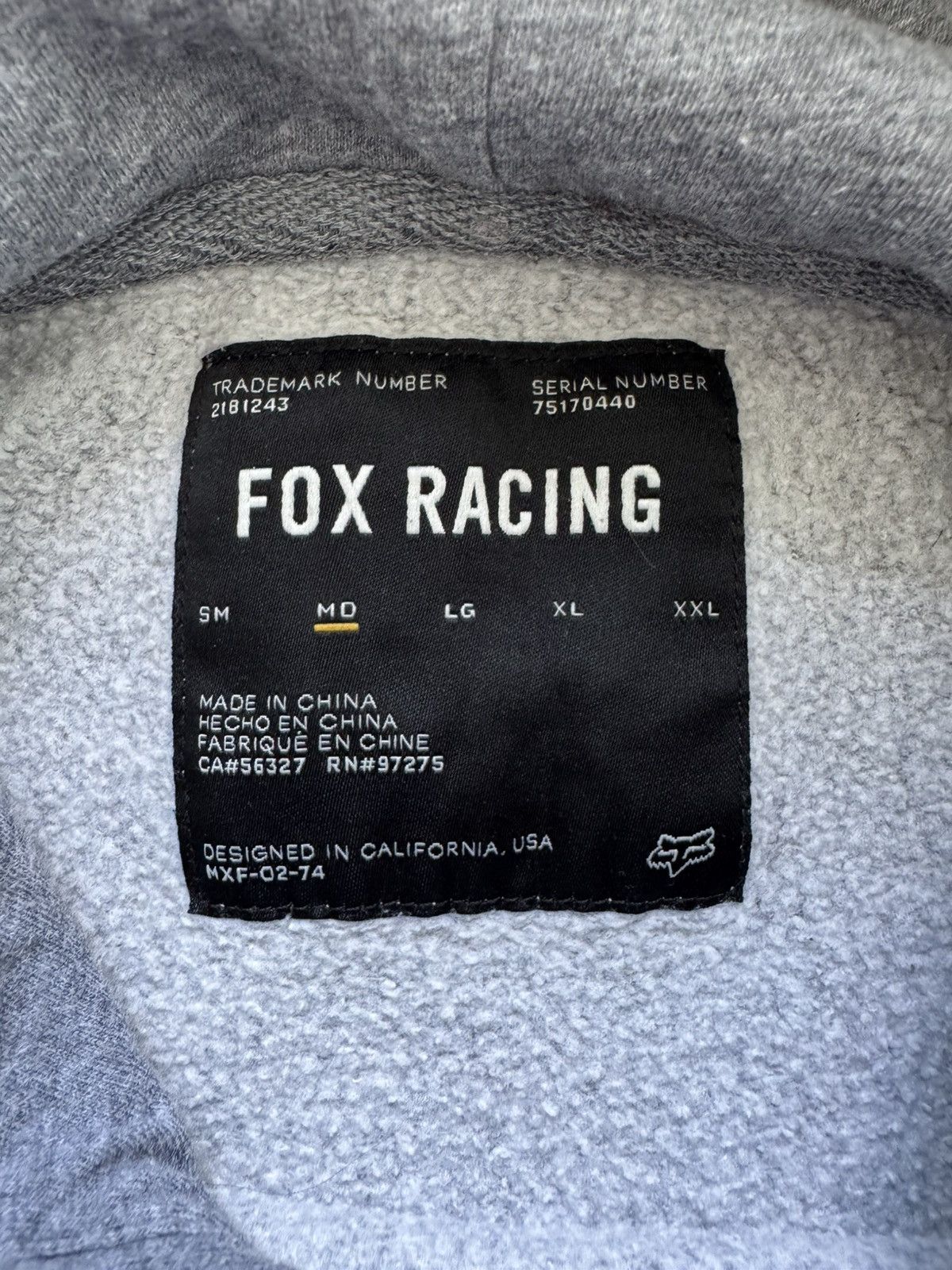 Fox Racing Vintage Fox Racing Gray Hoodie Monster Non Stop Pullover Size US M / EU 48-50 / 2 - 7 Thumbnail
