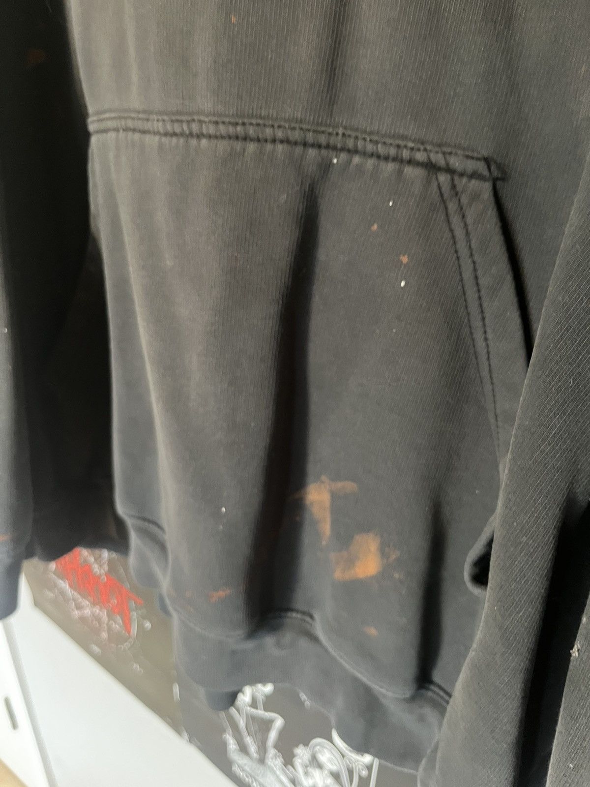 Nike Vintage Thrashed Y2K Nike Splatter skater Grunge hoodie Size US XXL / EU 58 / 5 - 6 Thumbnail