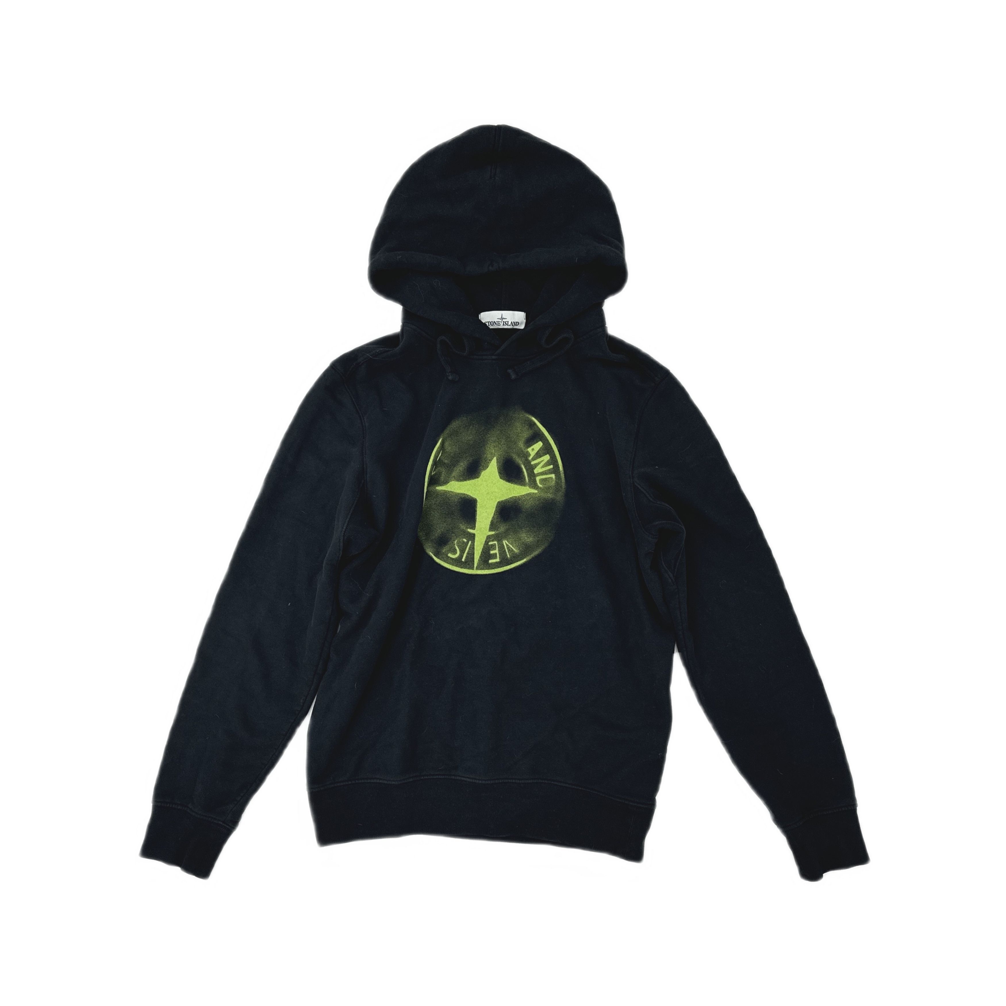 Stone Island Stone Island Neon Logo Print Hoodie Size L Size US L / EU 52-54 / 3 - 1 Thumbnail