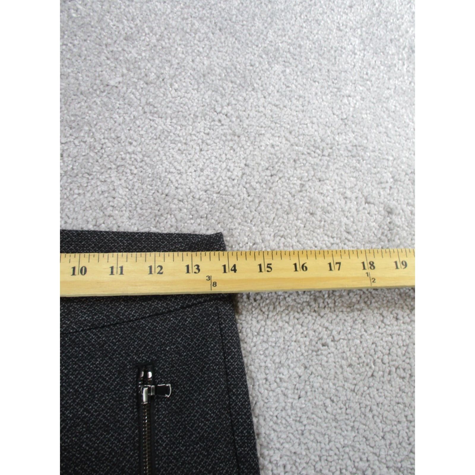 Loft VINTAGE LOFT Pants Womens 0 Dark Gray Zip Pockets Skinny NEW Size 25" / US 0 / IT 36 - 7 Thumbnail