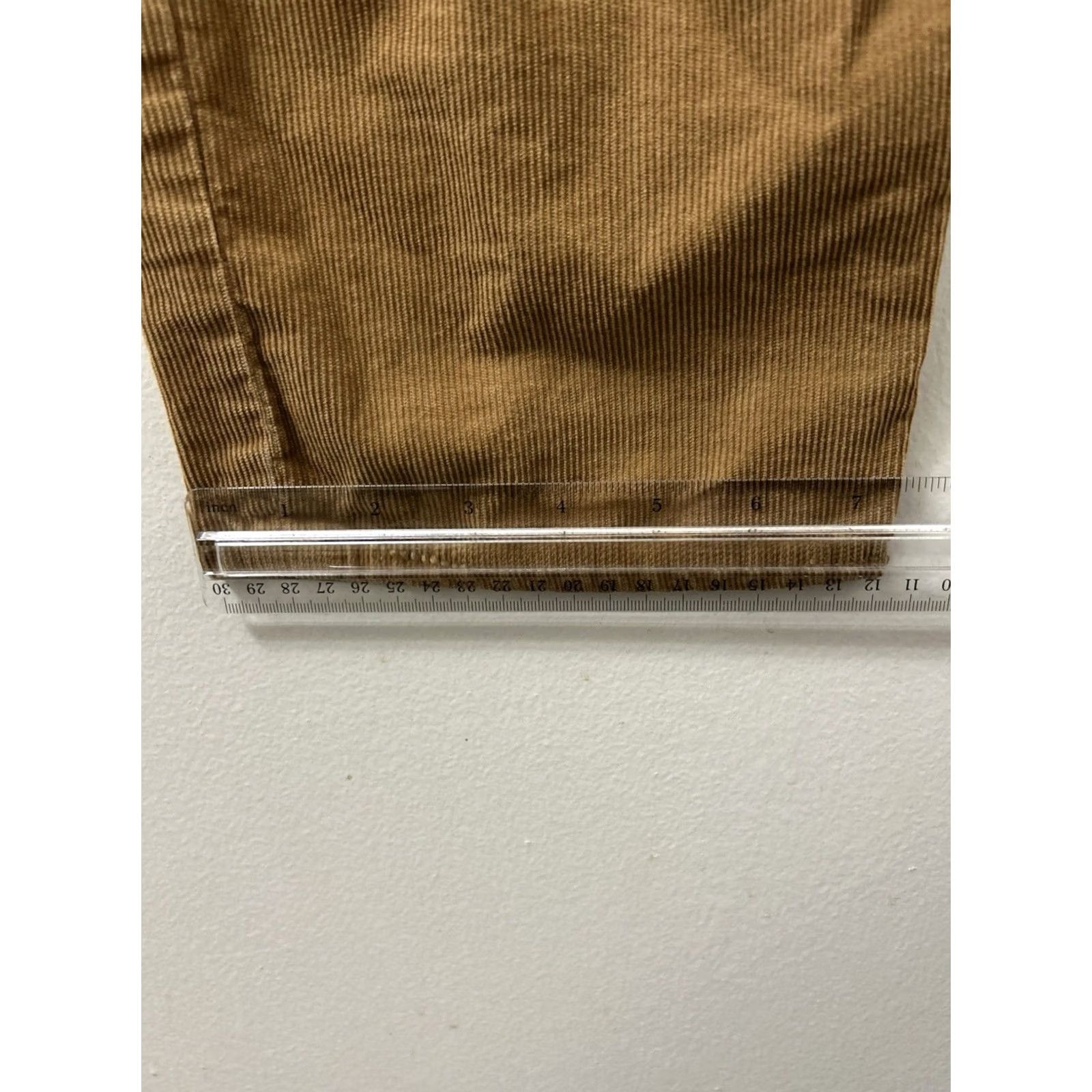 Vintage VINTAGE? No. J Crew Mercantile Flex Corduroy Pants Mens 32x30 Tan Straight Leg Trousers Size US 32 / EU 48 - 5 Thumbnail