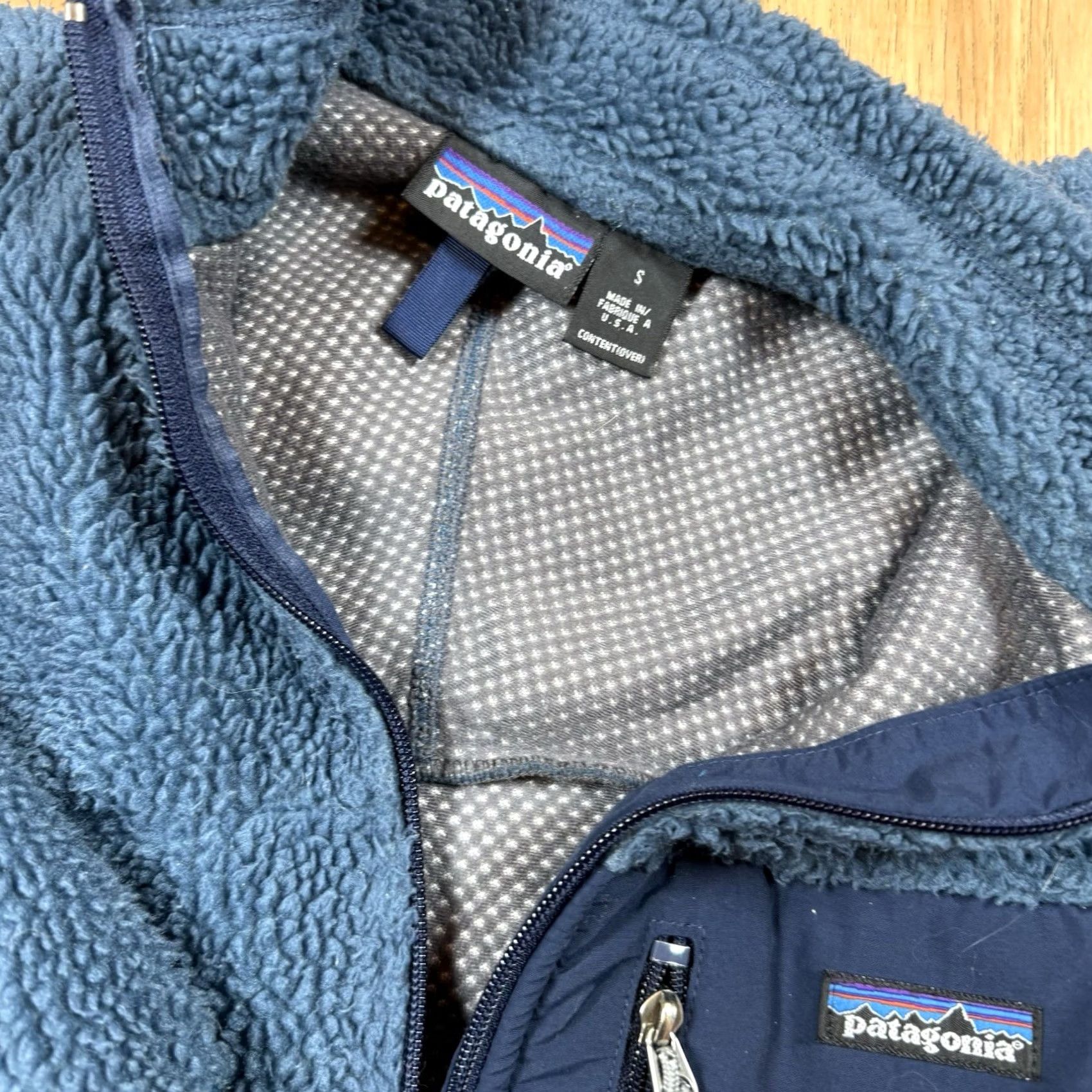 Patagonia VINTAGE Patagonia Retro-X Jacket Deep Pile Fleece Mens Small USA Made Blue Size US S / EU 44-46 / 1 - 5 Thumbnail