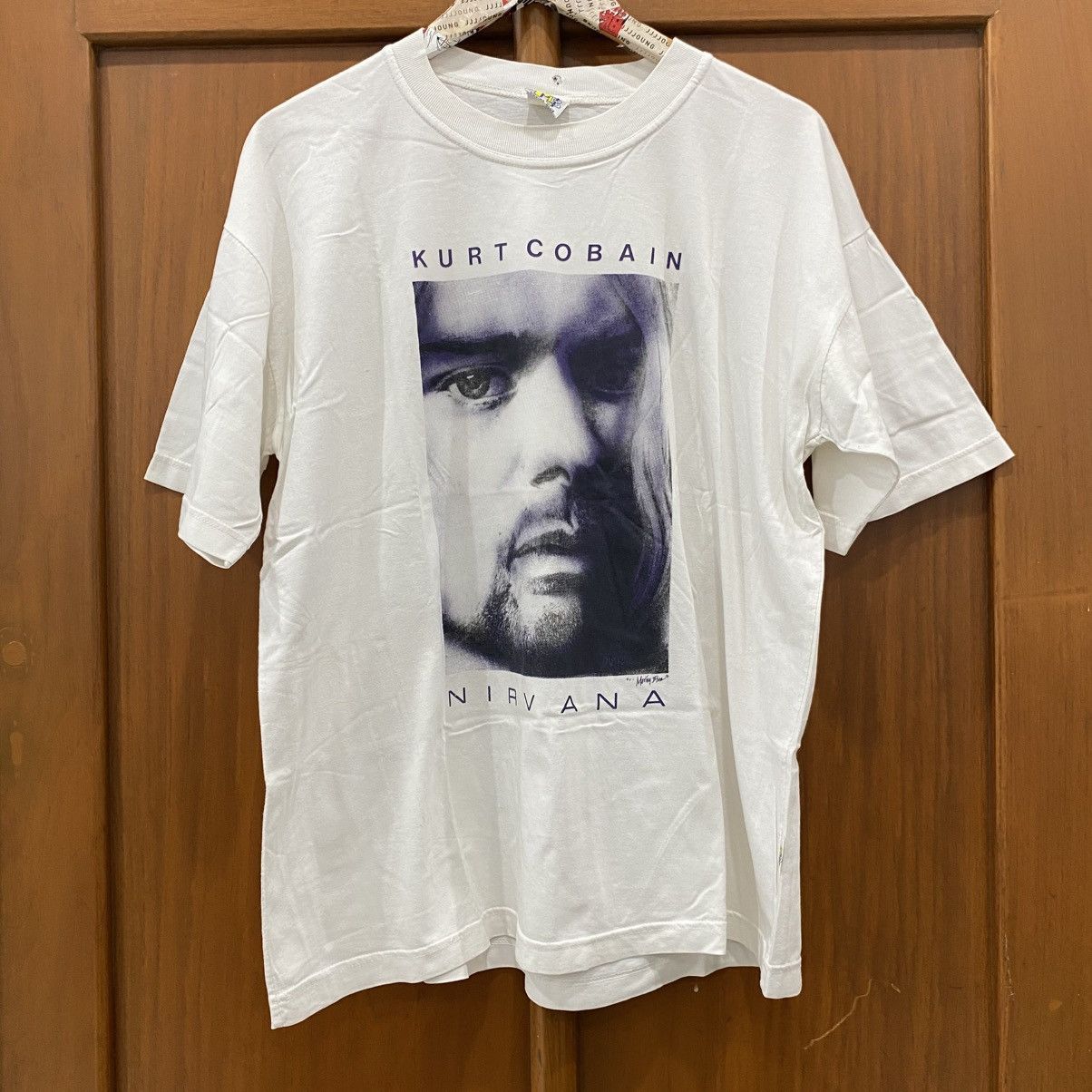 Kurt Cobain Nirvana Moving Blue Tshirt