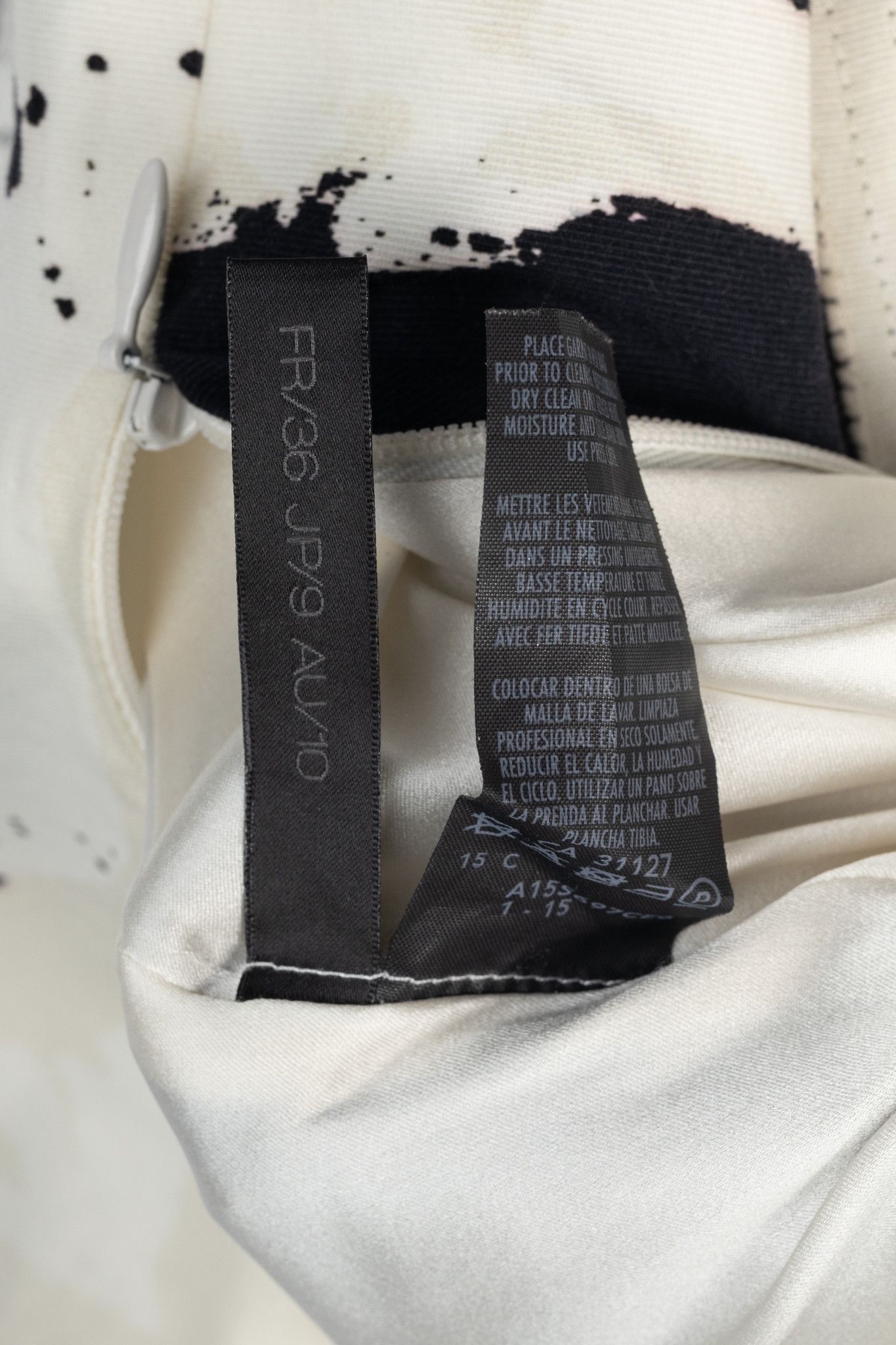 Donna Karan Donna Karan New York Cotton Abstract Panelled Pencil Skirt Size 28" / US 6 / IT 42 - 10 Thumbnail