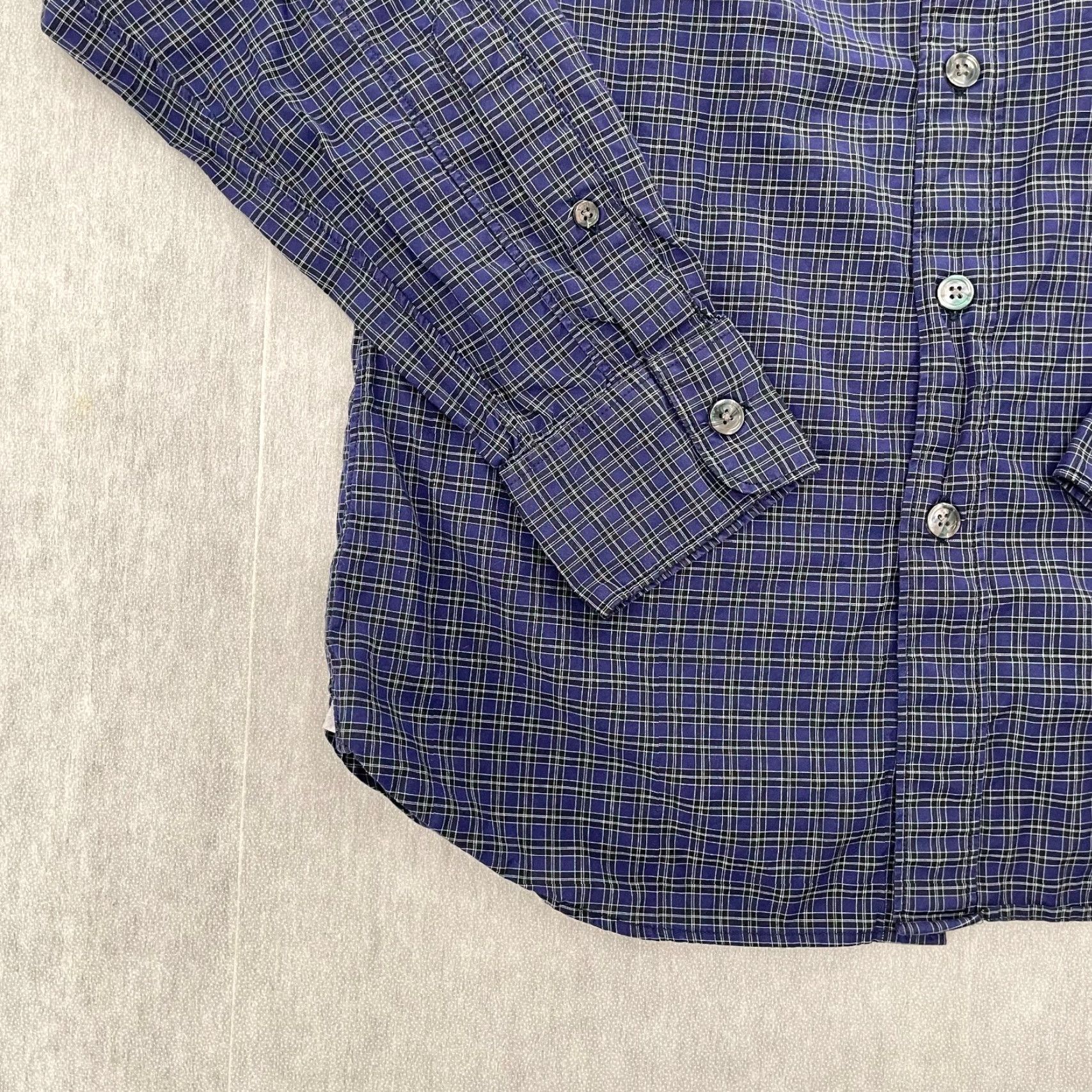 Todd Snyder VINTAGE Todd Snyder New York Plaid Button-Up Shirt Men XS Blue Long Sleeve Designer Casual Size US XS / EU 42 / 0 - 4 Thumbnail