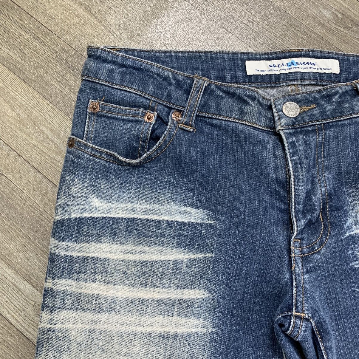 If Six Was Nine × Japanese Brand × Le Grande Bleu (L.G.B.) LGB Style💥Oo-La-La Sasson Bootcut Flared Nice Faded Jeans Size US 29 - 5 Thumbnail