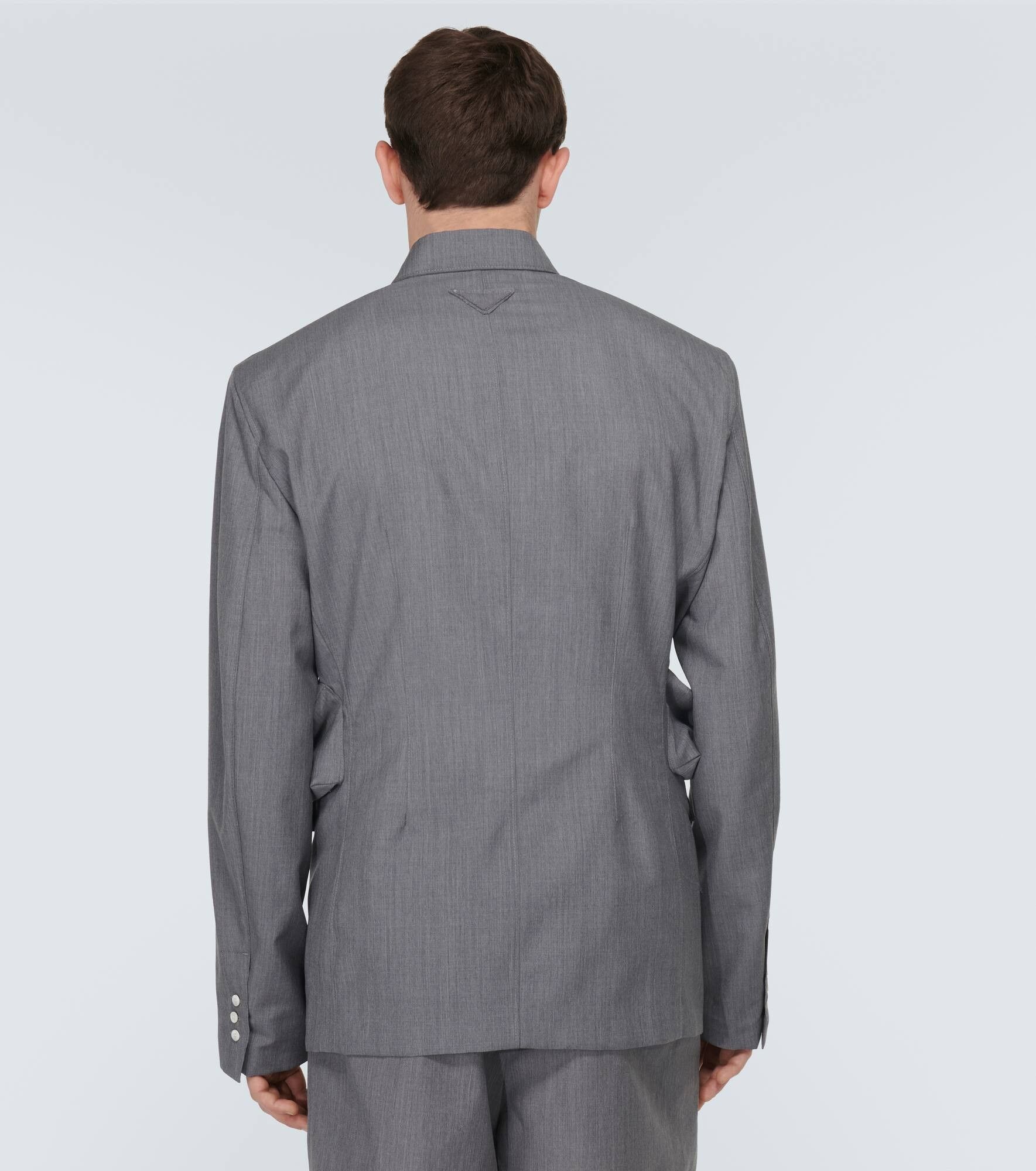 Prada o1bcso1str1025 Light Mohair Shirt in Grey Size US M / EU 48-50 / 2 - 4 Thumbnail