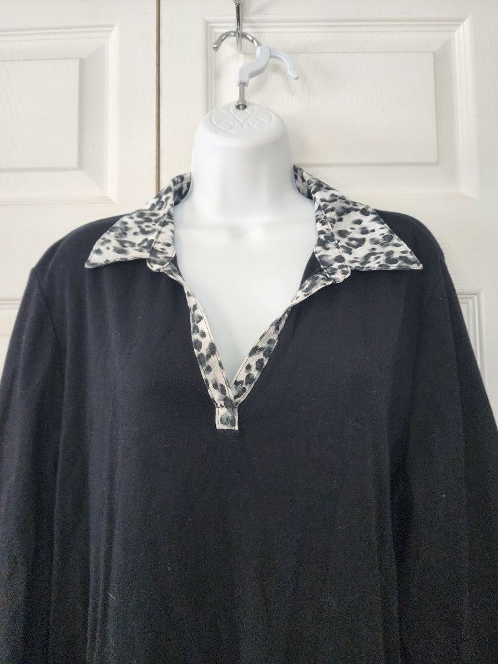 Other Women's Karen Scott Blouse, 1X, Black and Gray Size XL / US 12-14 / IT 48-50 - 2 Thumbnail