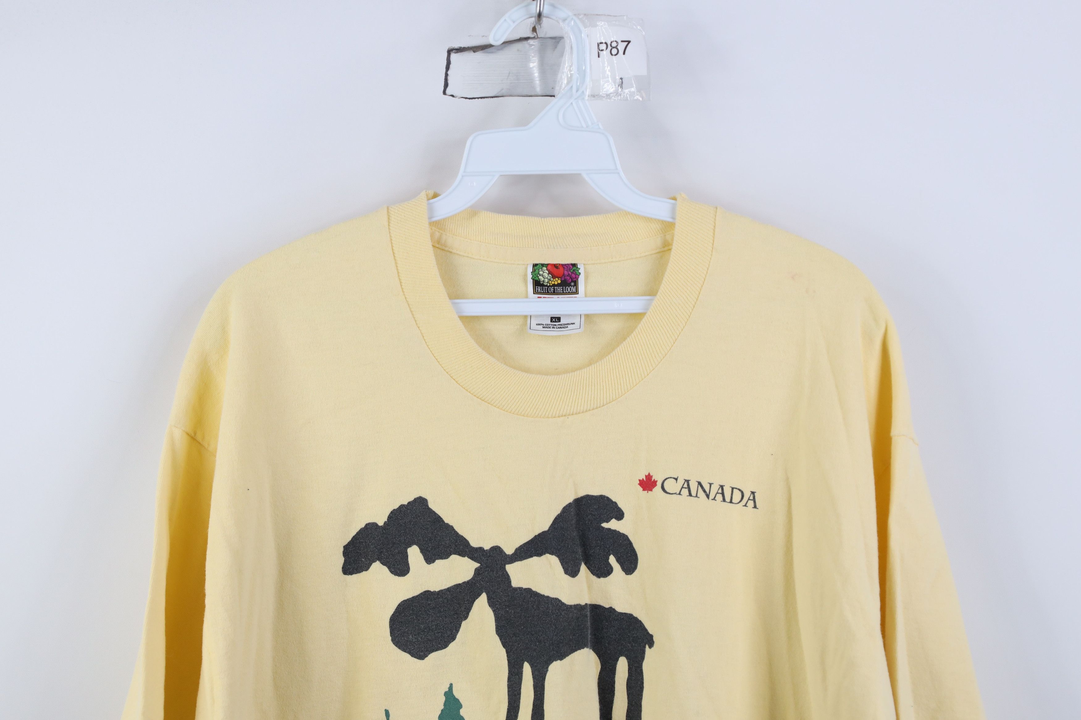 Vintage Vintage 90s Streetwear Abstract Art Canada Moose T-Shirt Size US XL / EU 56 / 4 - 2 Thumbnail