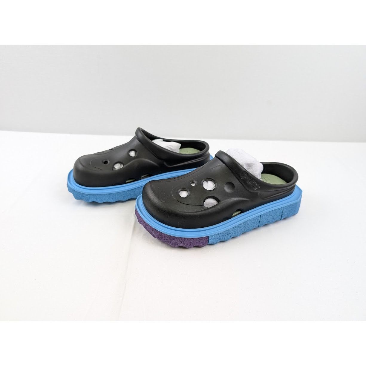 Off-White o1rshd1 Sponge Sole Meteor Slippers in Black / Blue Size US 8 / EU 41 - 14 Thumbnail