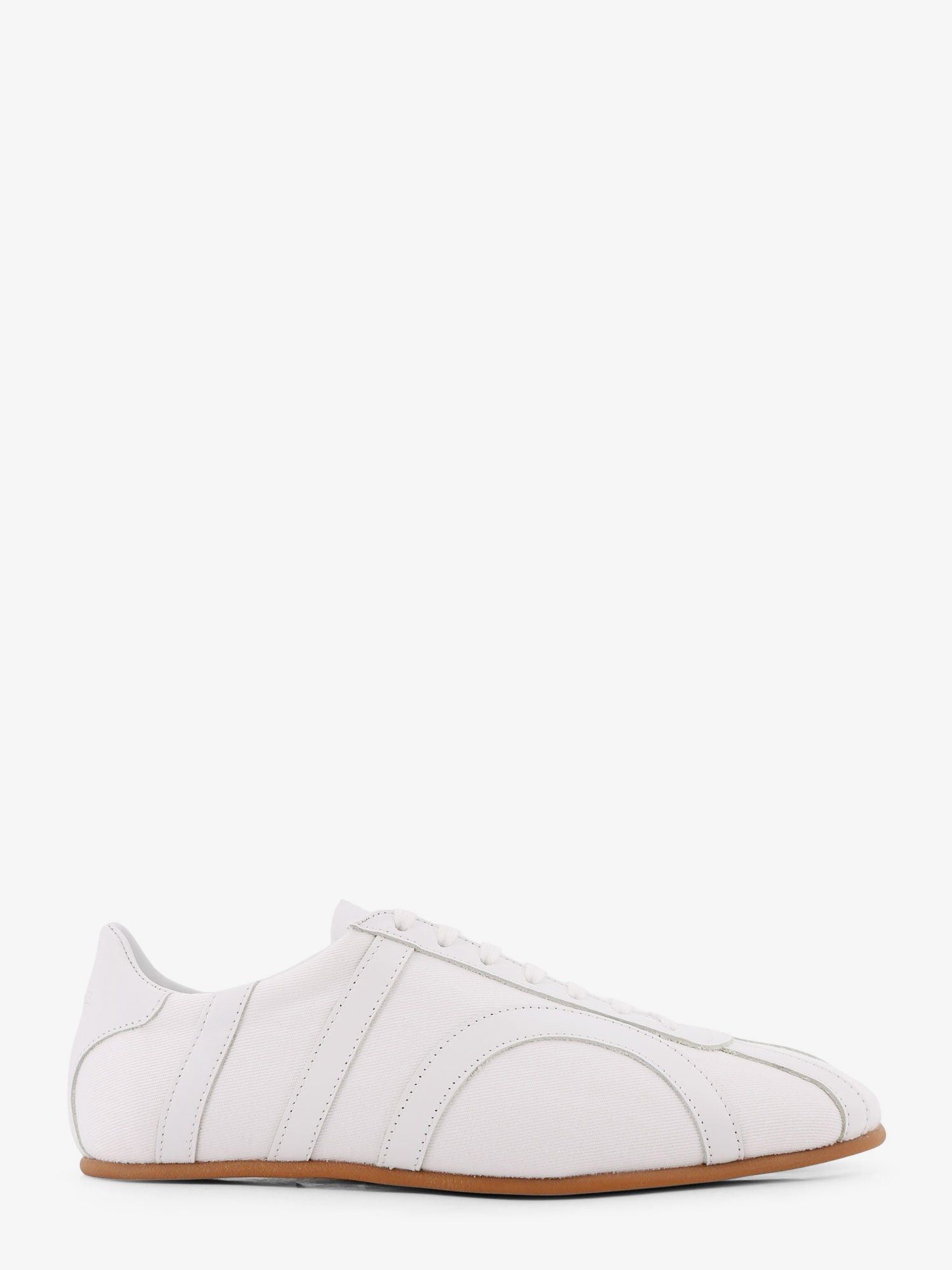Toteme Canvas Low-Top Sneakers With Leather Profiles Size US 9 / IT 39 - 1 Thumbnail