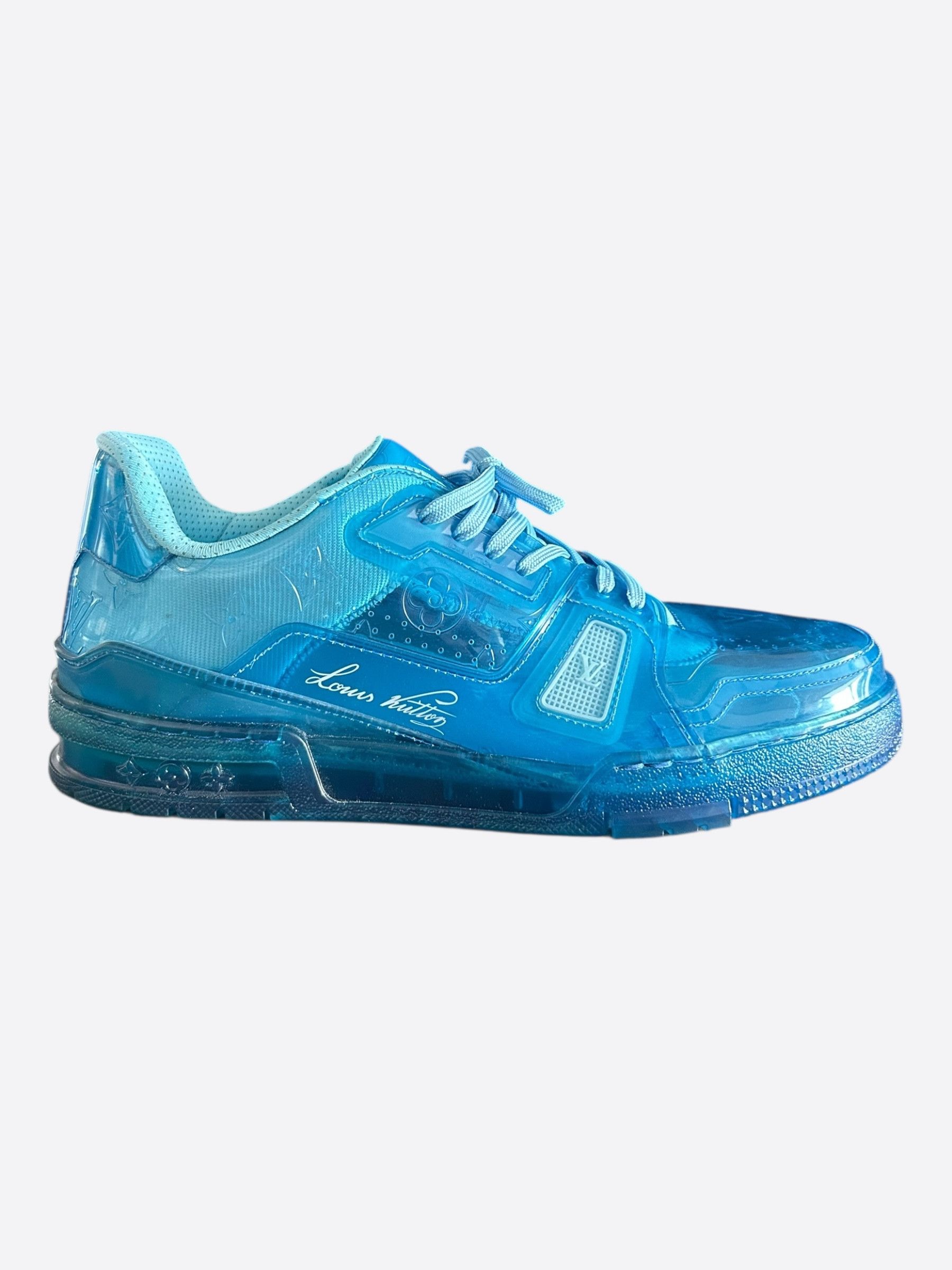 Louis Vuitton Louis Vuitton Blue Transparent Trainers Size US 10.5 / EU 43-44 - 1 Thumbnail