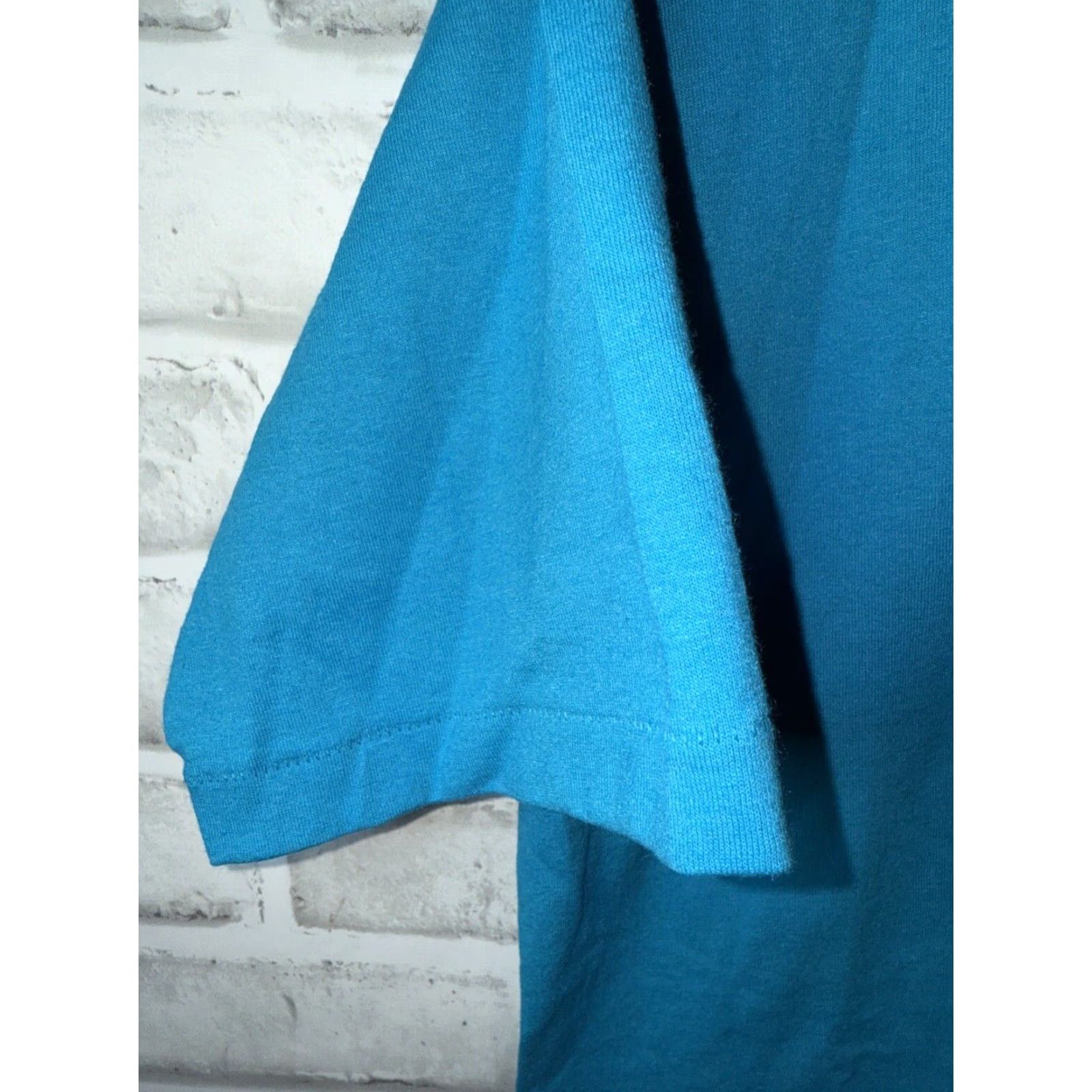 Hanes VINTAGE Hanes Single Stitch Blue Unisex T-Shirt Adult Large Size L / US 10 / IT 46 - 4 Thumbnail