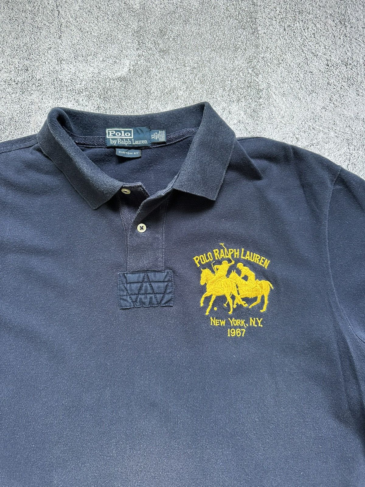 Polo Ralph Lauren Vintage Polo Ralph Lauren Polo Big Logo Yellow Y2K Size US XL / EU 56 / 4 - 5 Thumbnail