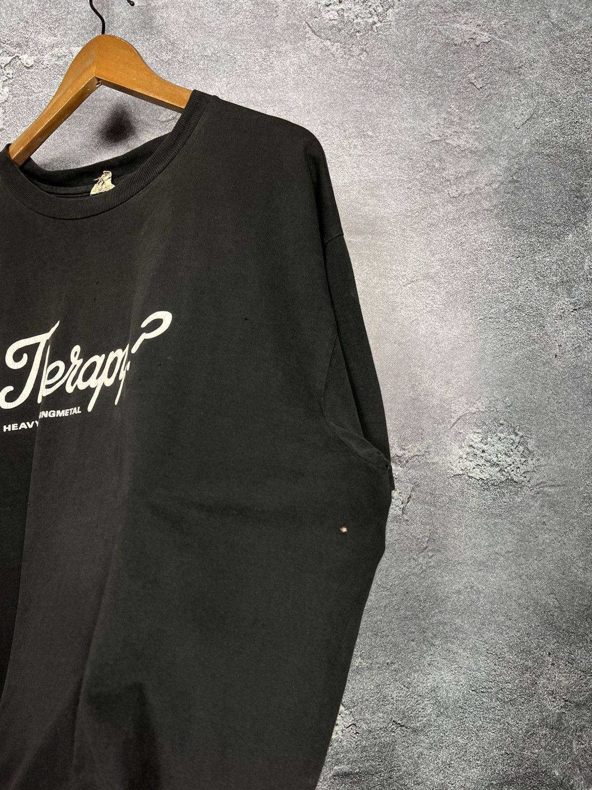 Band Tees 90's Therapy ? Irony Heavy Fucking Metal Tee Faded Size US XL / EU 56 / 4 - 14 Thumbnail