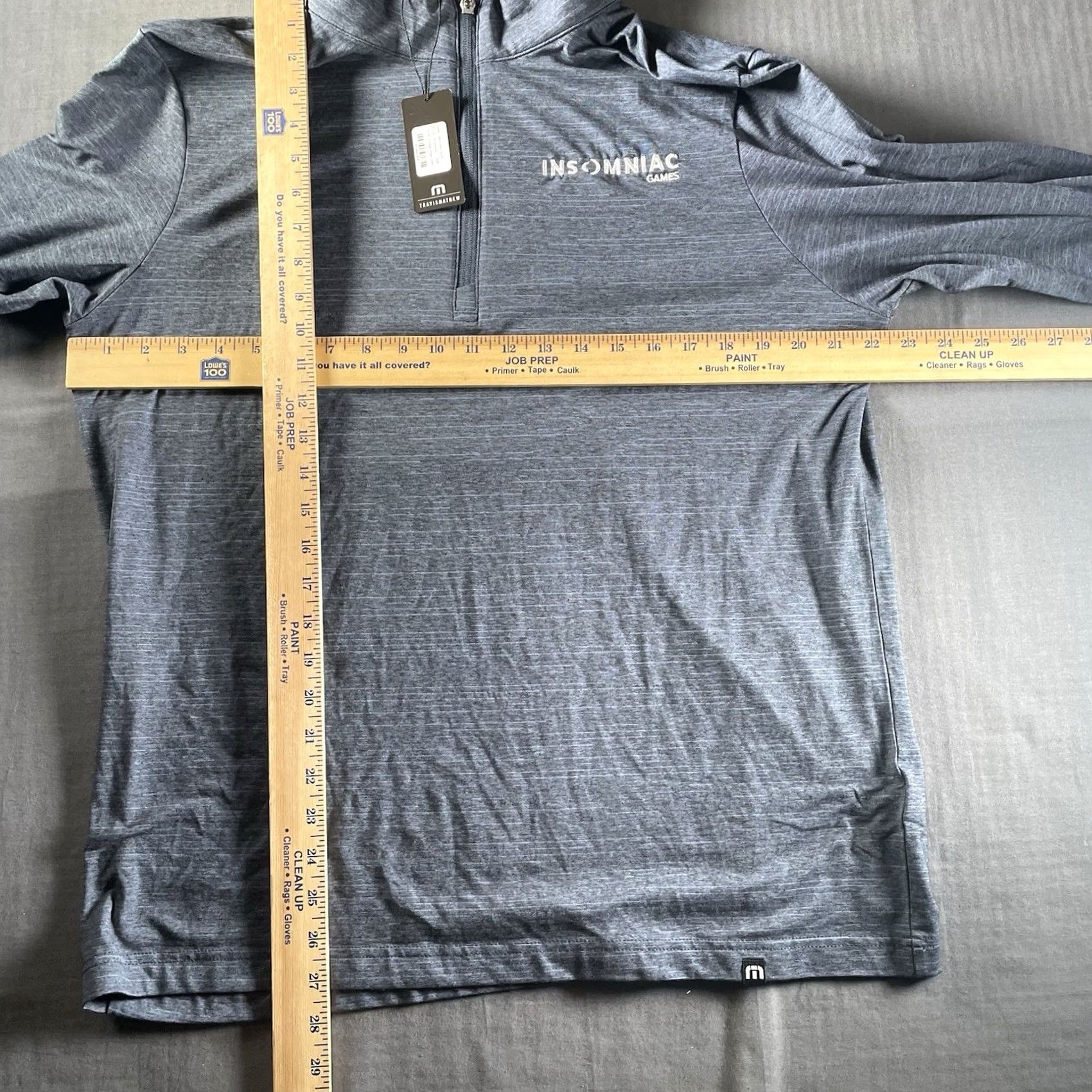 TravisMathew Travis Mathew Sweater Mens L Blue 1/4 Zip Mock Neck Activewear Golf Logo Pullover Regular Stetch Size US L / EU 52-54 / 3 - 6 Thumbnail