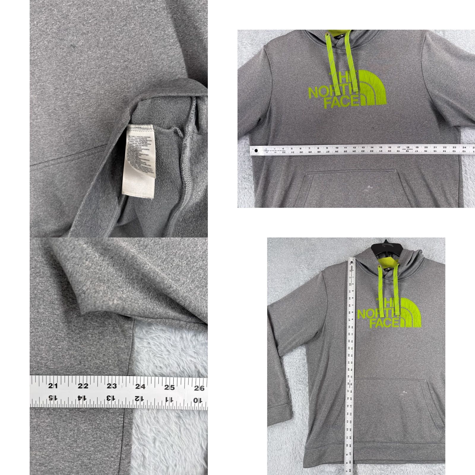 The North Face The North Face Hoodie Men XL Gray Pullover Pockets Hike READ Size US XL / EU 56 / 4 - 8 Thumbnail